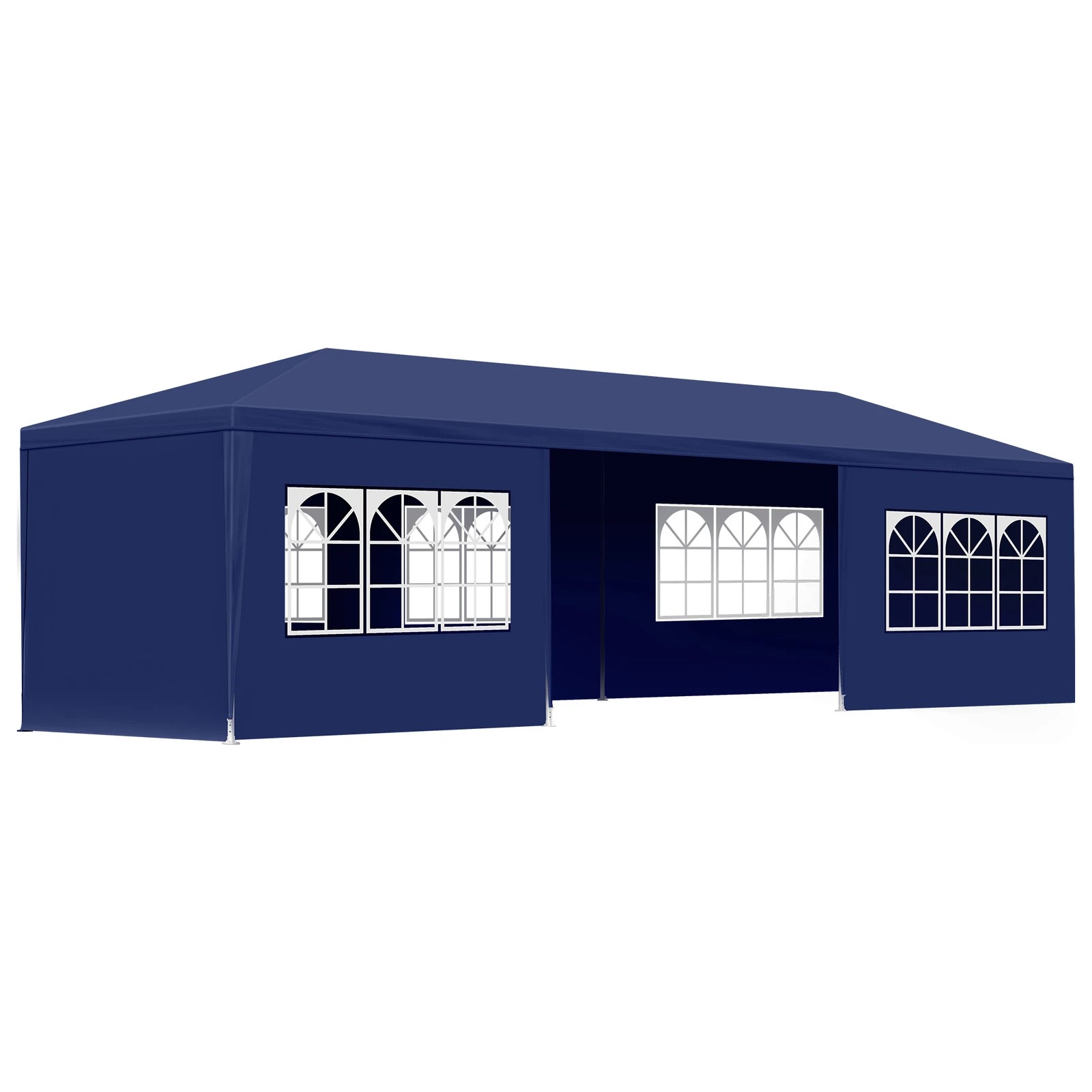 1 Alfordson Gazebo 3x9m Outdoor Wedding Marquee Camping Canopy Portable - Blue, 1 of 7