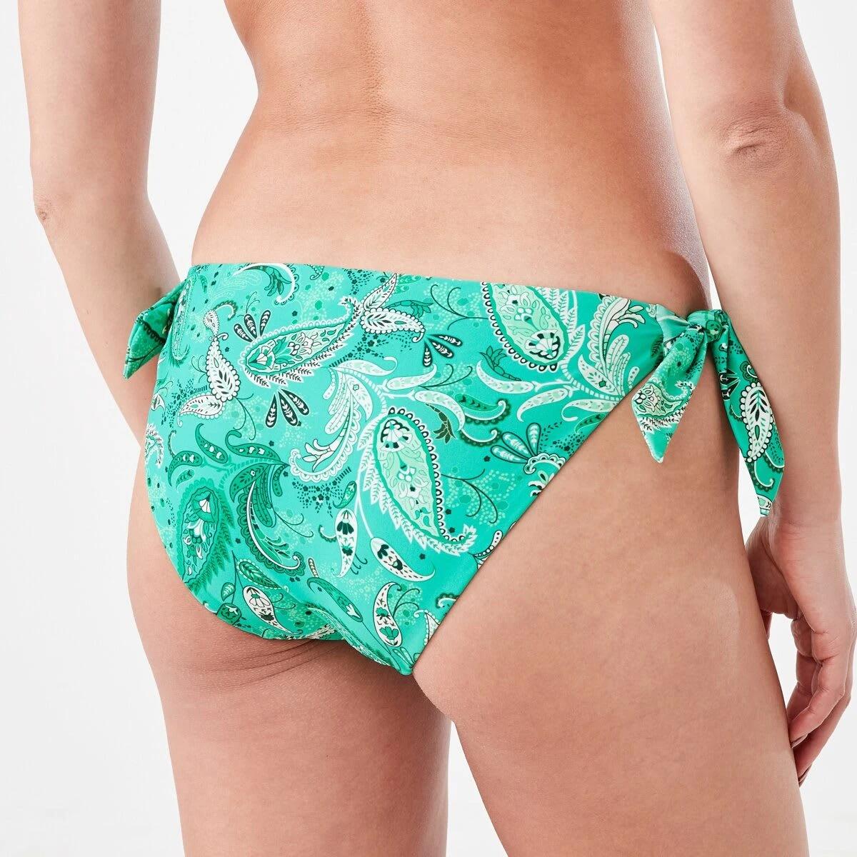 4 Bunny Tie Bikini Briefs GREEN PAISLY CABANA GREEN, 4 of 5