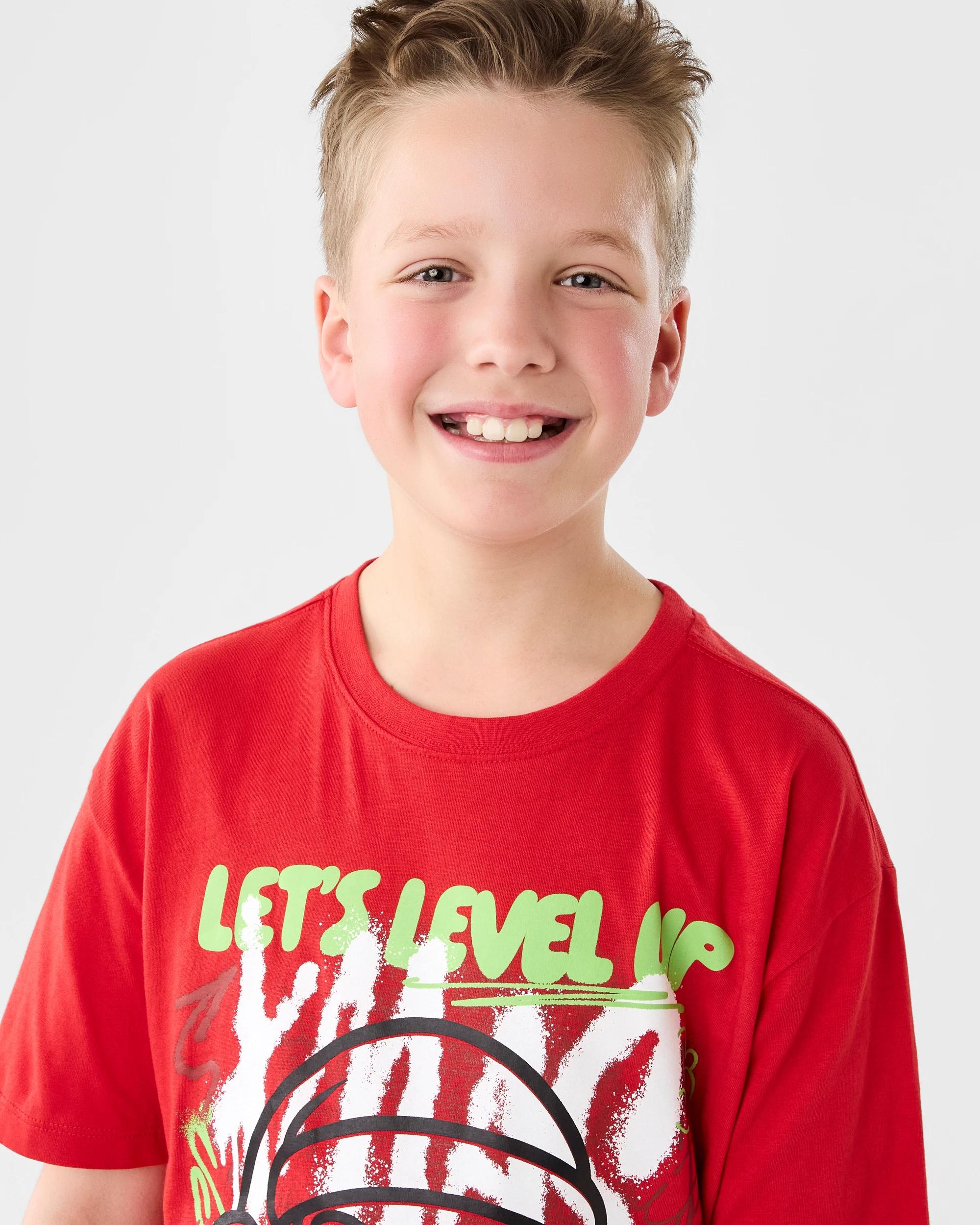 3 Christmas Short Sleeve Print T-shirt Red Xmas, 3 of 6