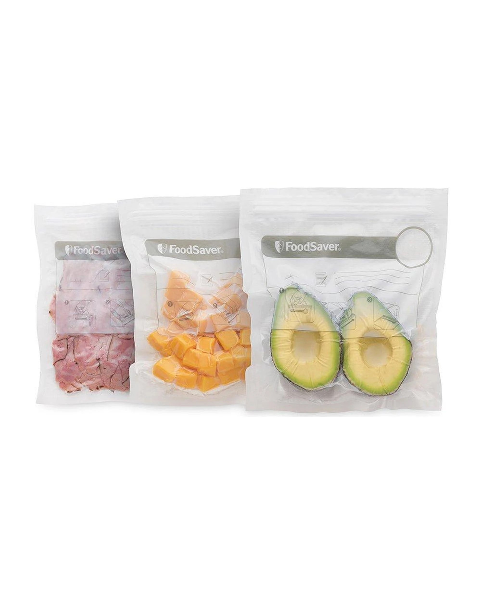 2 Sunbeam VS0500 Foodsaver 35-Pack Reusable Vacuum Zipper Bags - Clear, 2 of 5