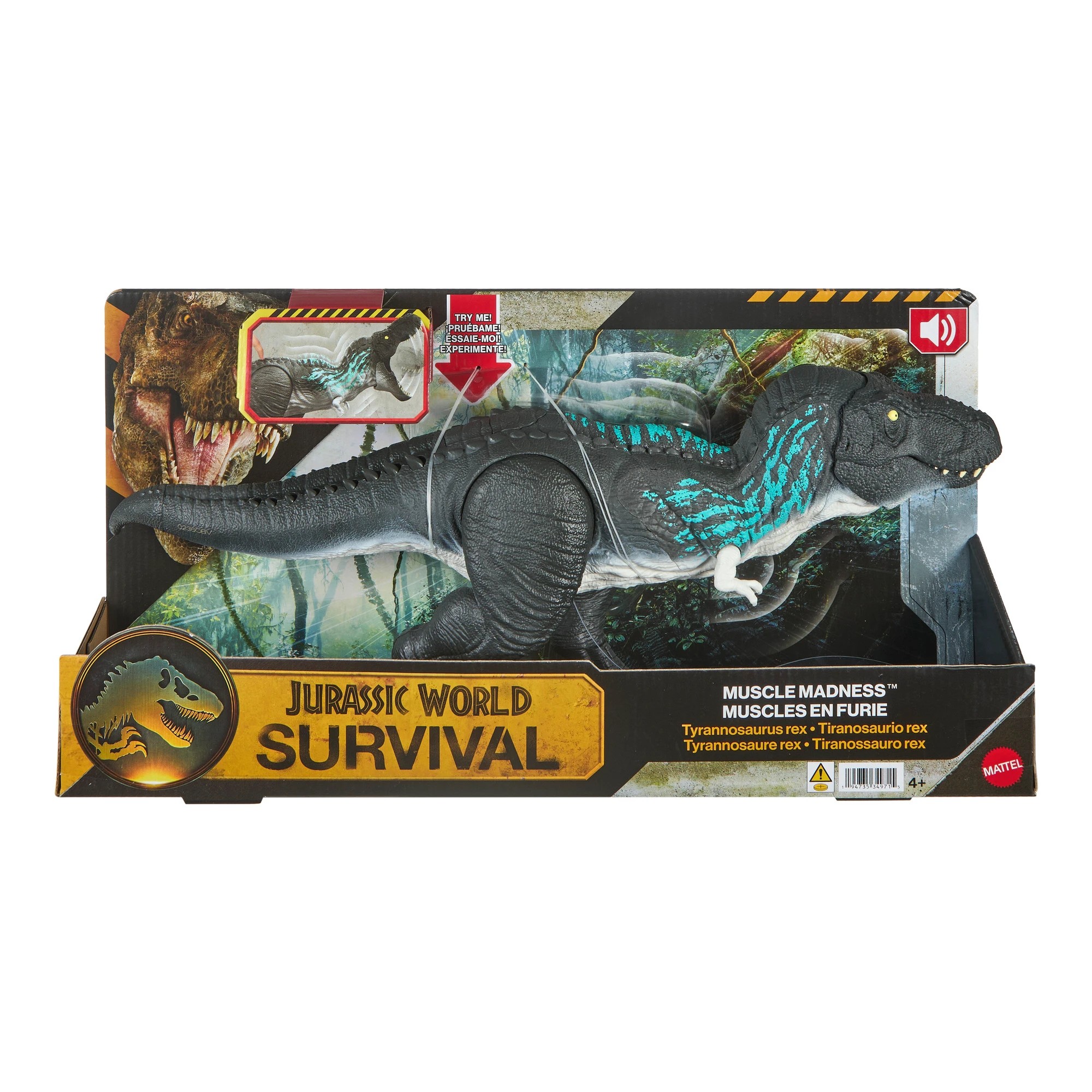 1 Jurassic World Muscle Madness Tyrannosaurus Rex, 1 of 8