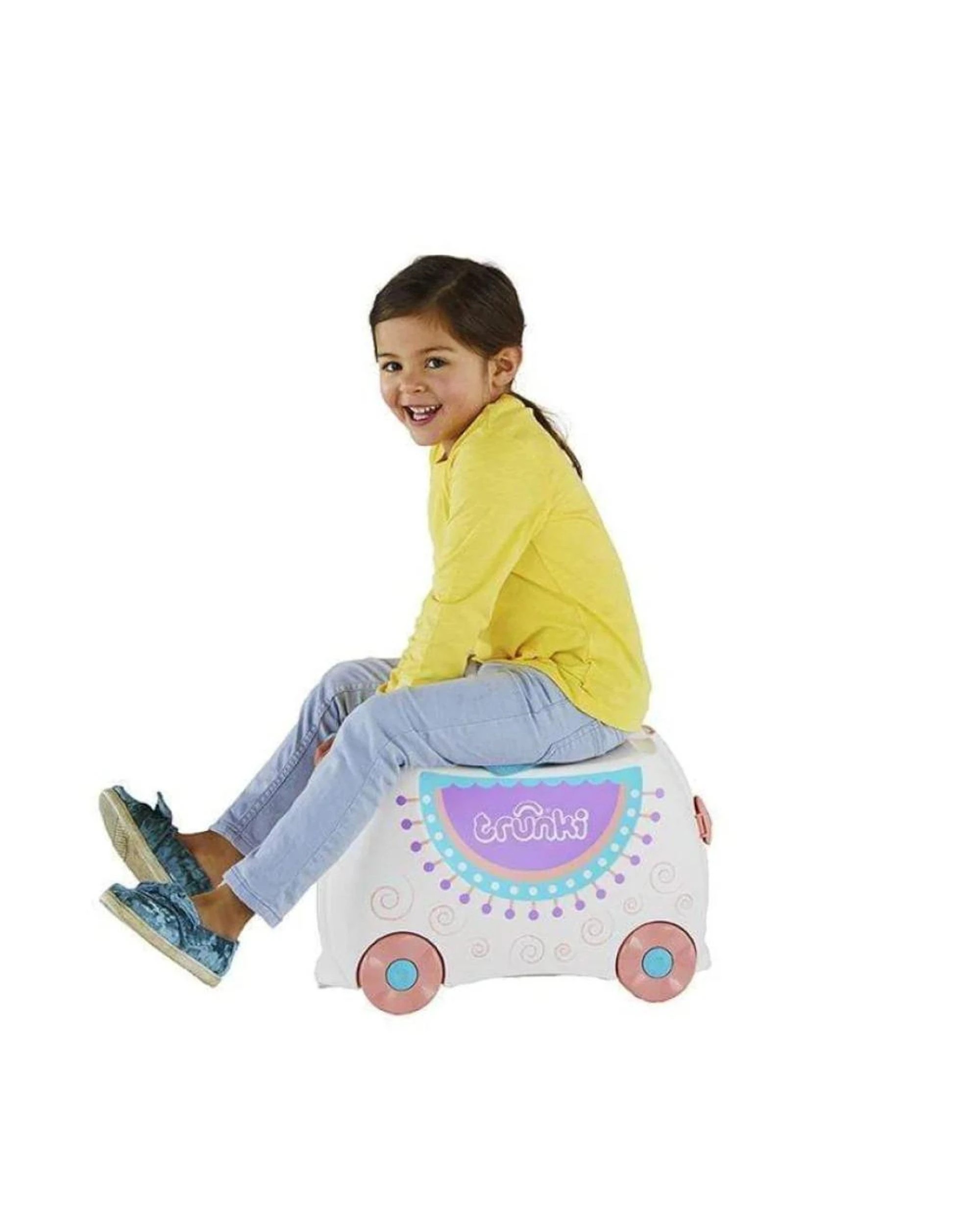 8 Trunki Lola The Llama Ride On Suitcase Carry-On Bag Travel Luggage - Multi, 8 of 8