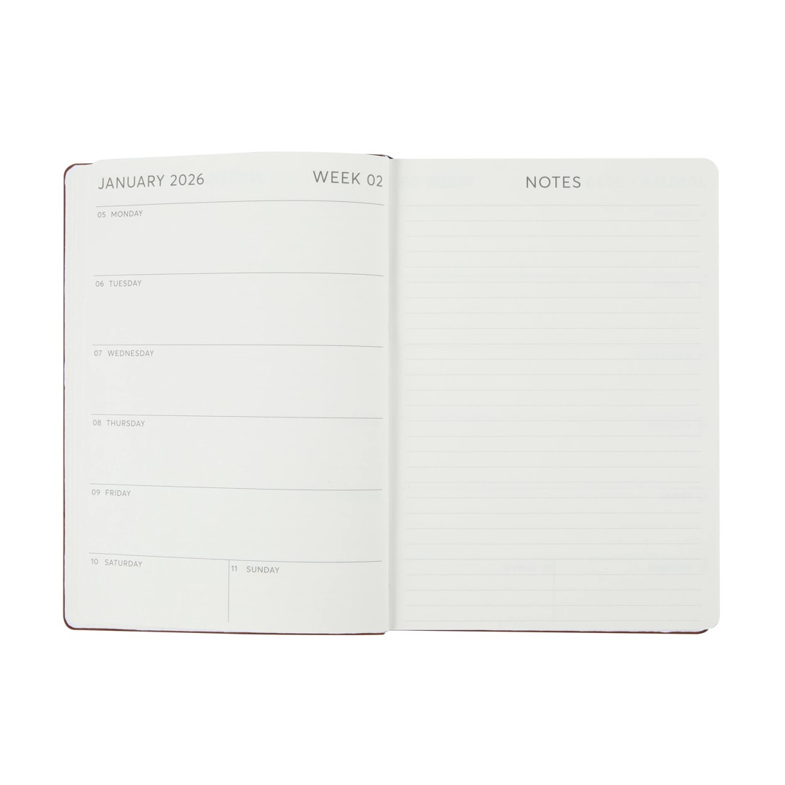 3 2026 Weekly Diary - Tan, 3 of 8