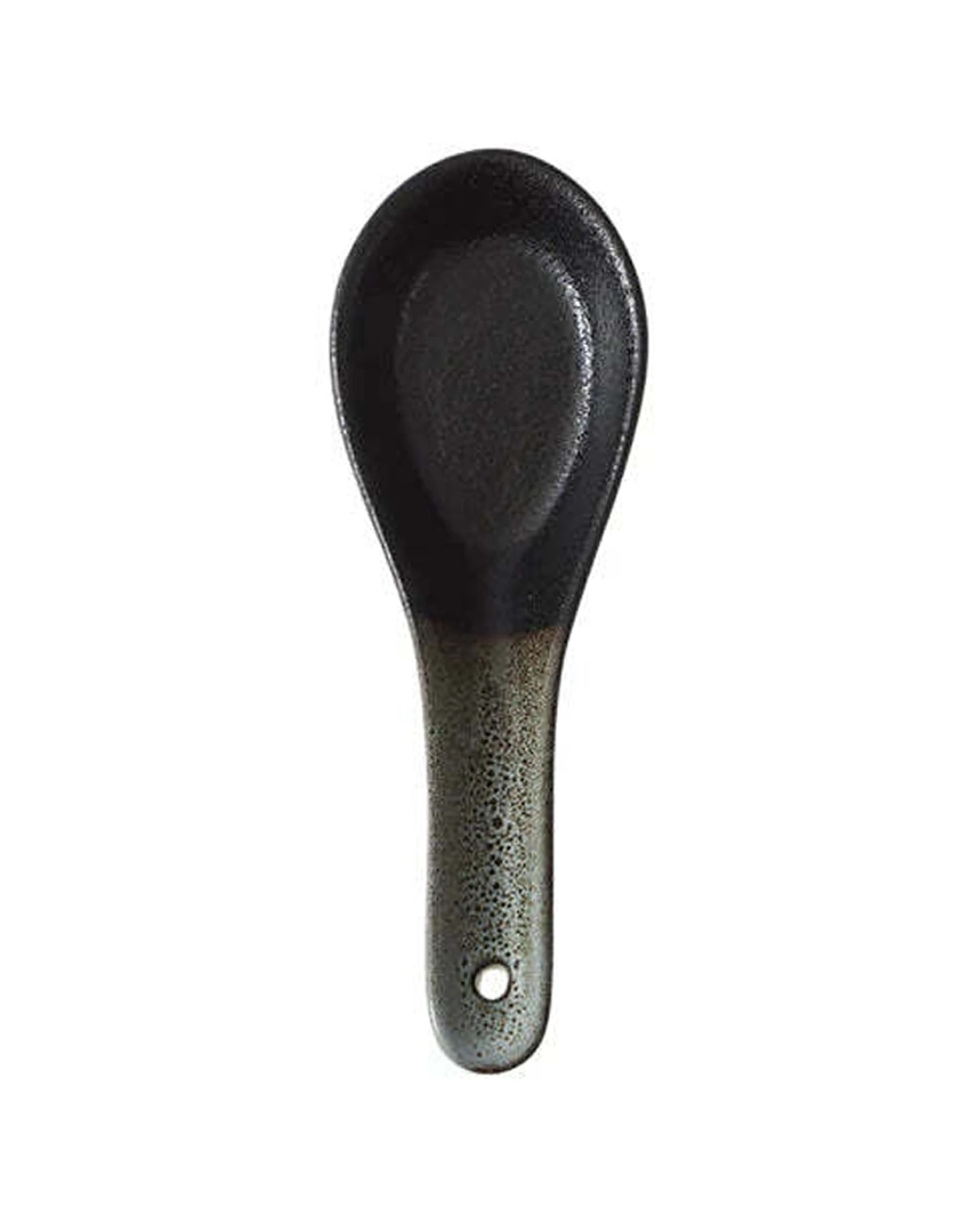 4 Maxwell & Williams Caviar Umi Porcelain Spoon Kitchen Cooking Utensil 13.5cm - Black, 4 of 4