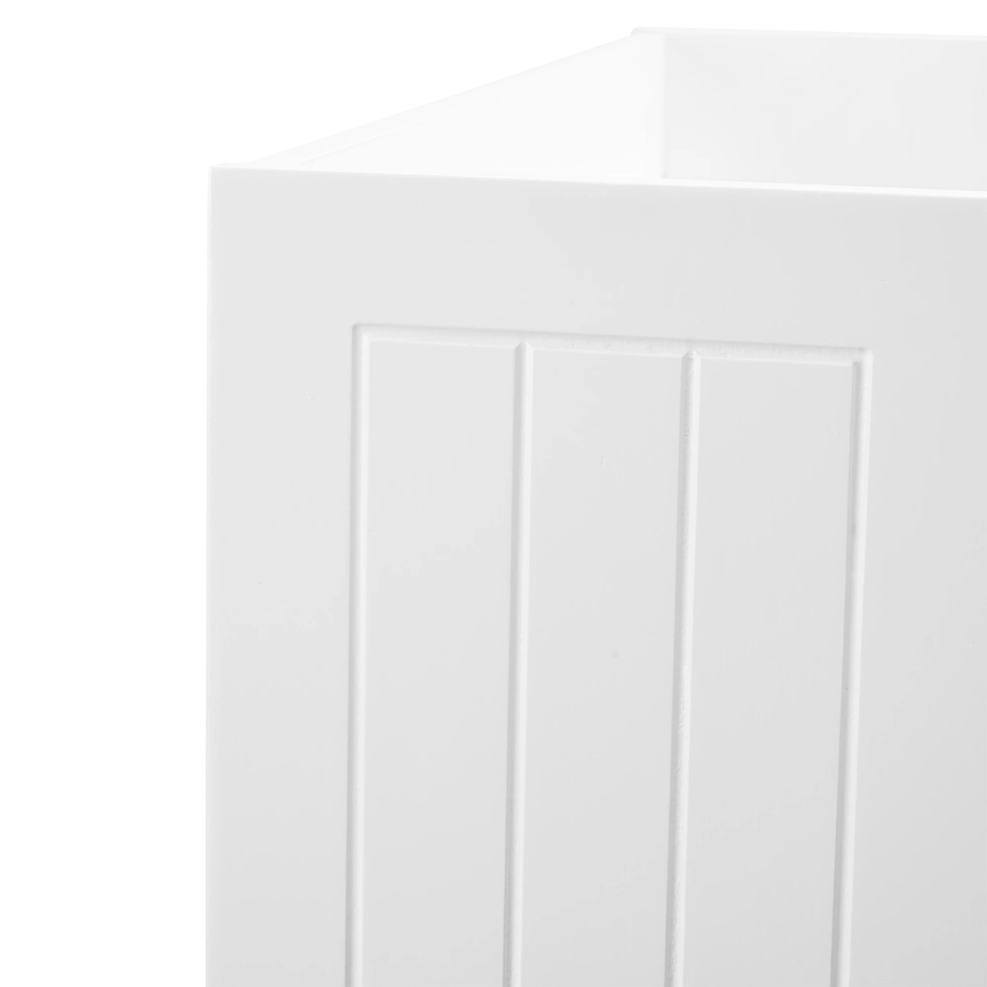 7 Panelled Narrow Trolley - White, 7 of 7