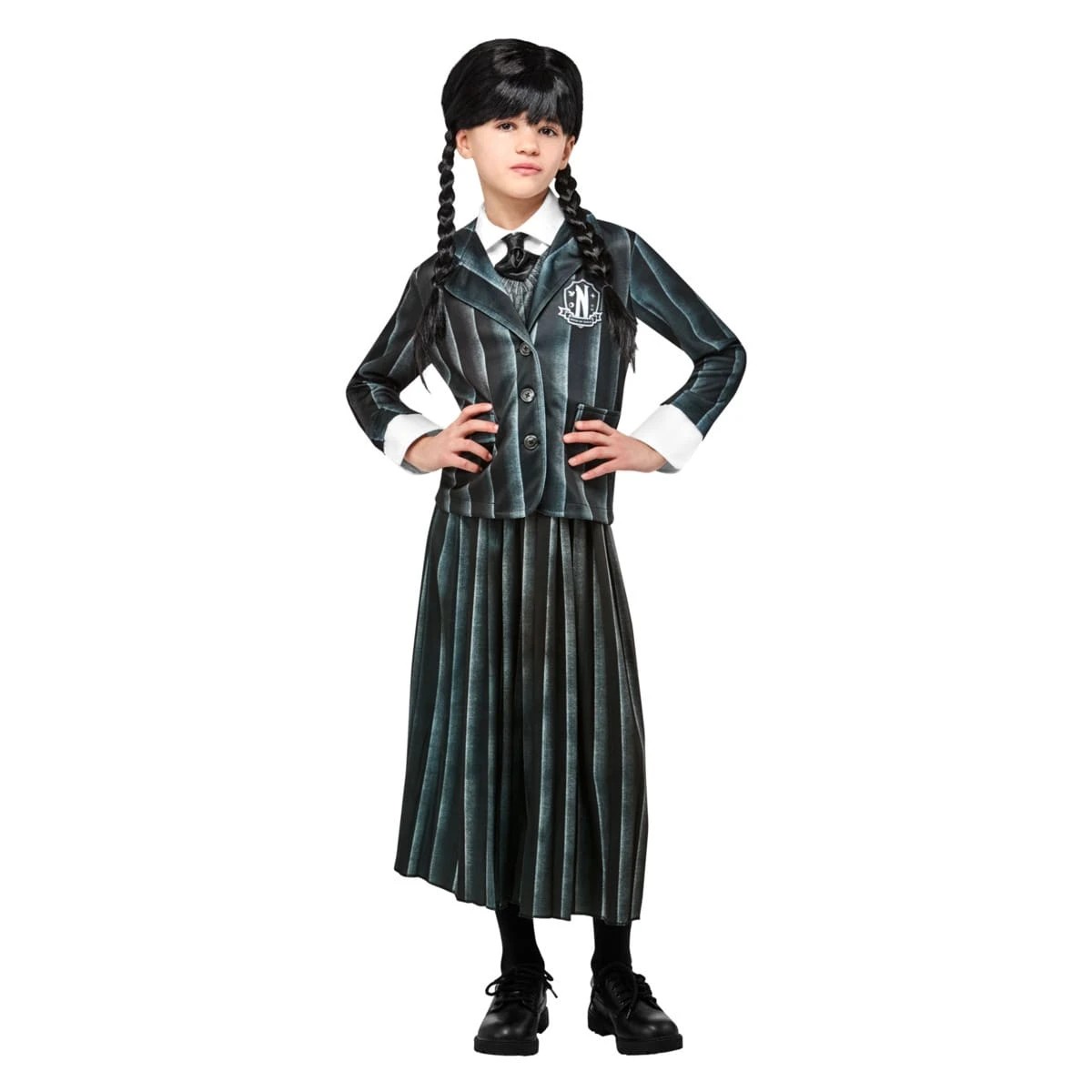2 Wednesday Nevermore Academy Black Costume - Ages 5-7, 2 of 4