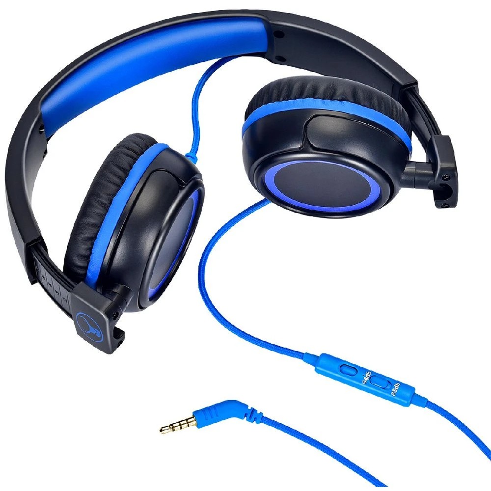 5 BONELK Comfort Kids Wired Headphones Black/Blue, 5 of 7