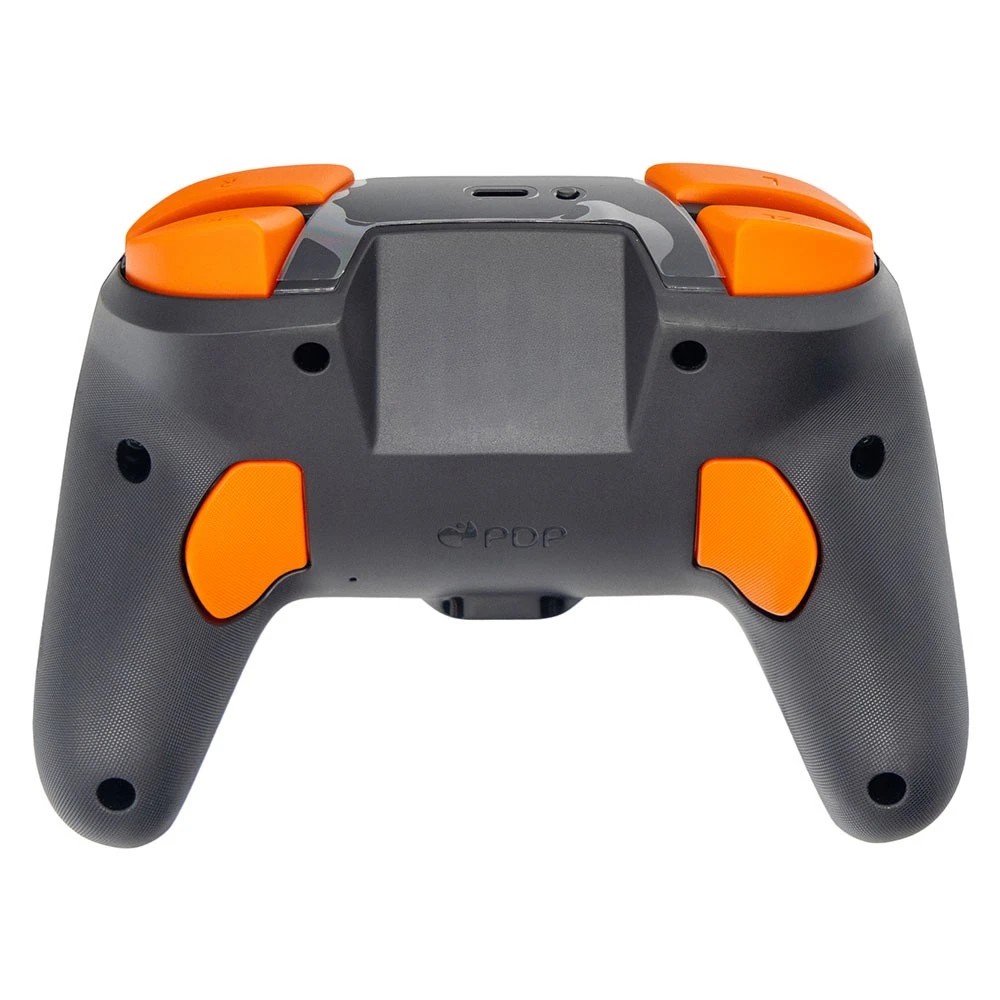 3 PDP - Rematch Glow Wireless Controller for Nintendo Switch - Blackout Bowser - Black,Dark Grey,Orange, 3 of 5