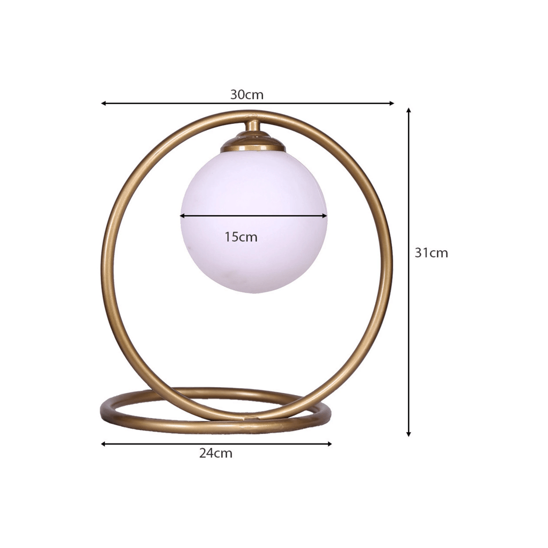 3 Sarantino Gold Metal Table Lamp, 3 of 8