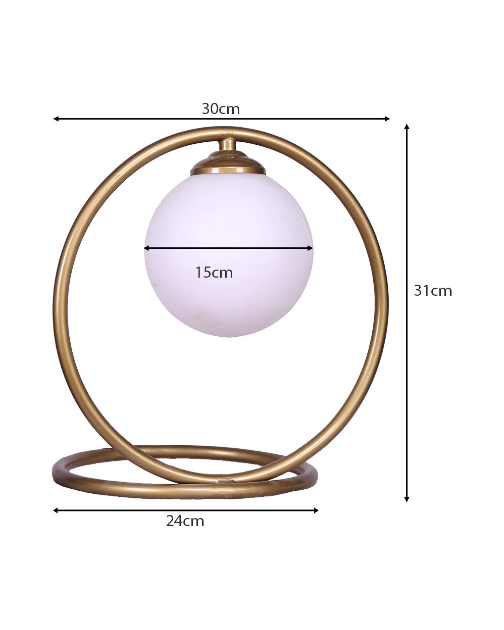 3 Sarantino Gold Metal Table Lamp, 3 of 8