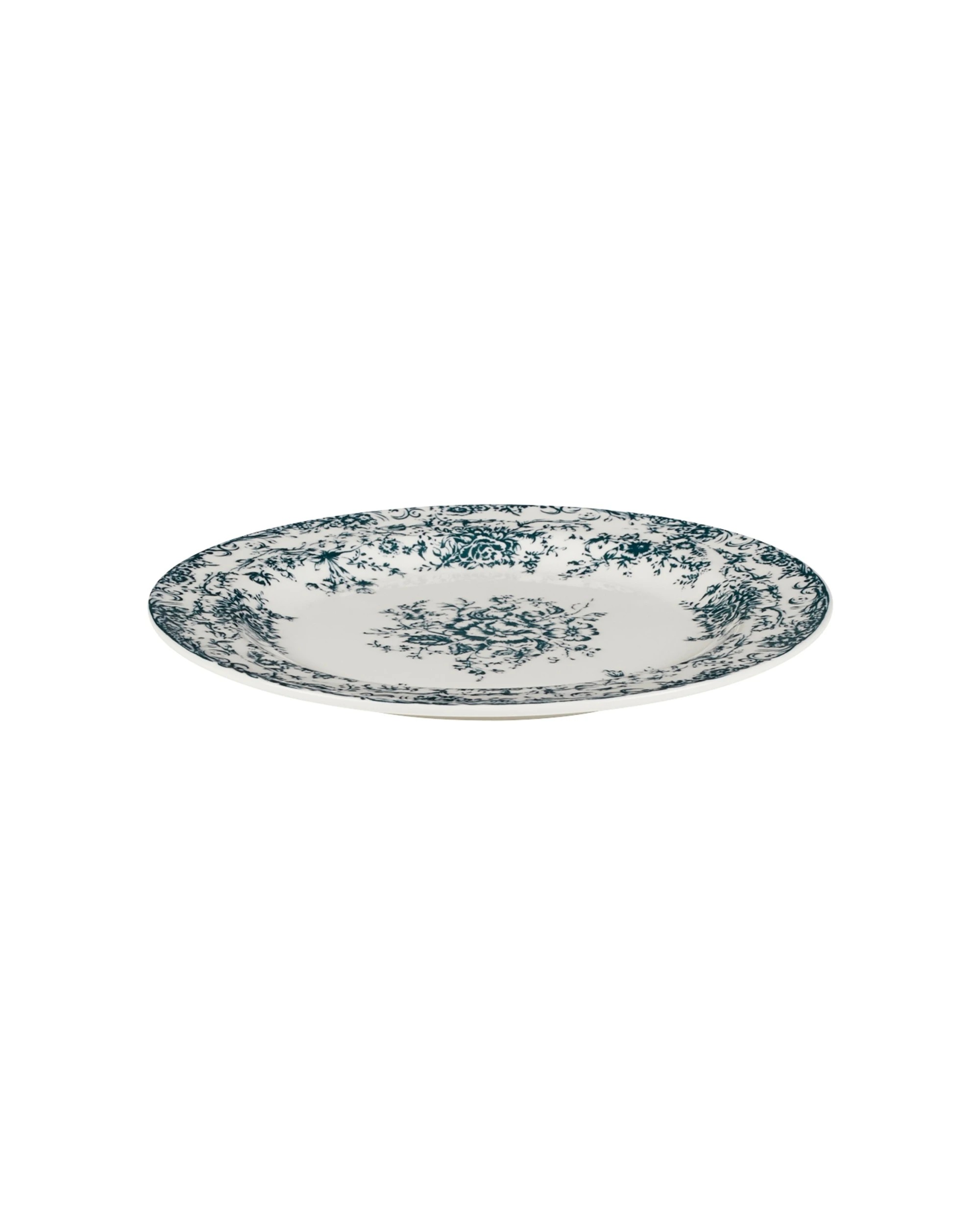 1 Casa Domani Rosetta Rim Side Plate Porcelain 20cm Dishwasher Safe - Blue, 1 of 3