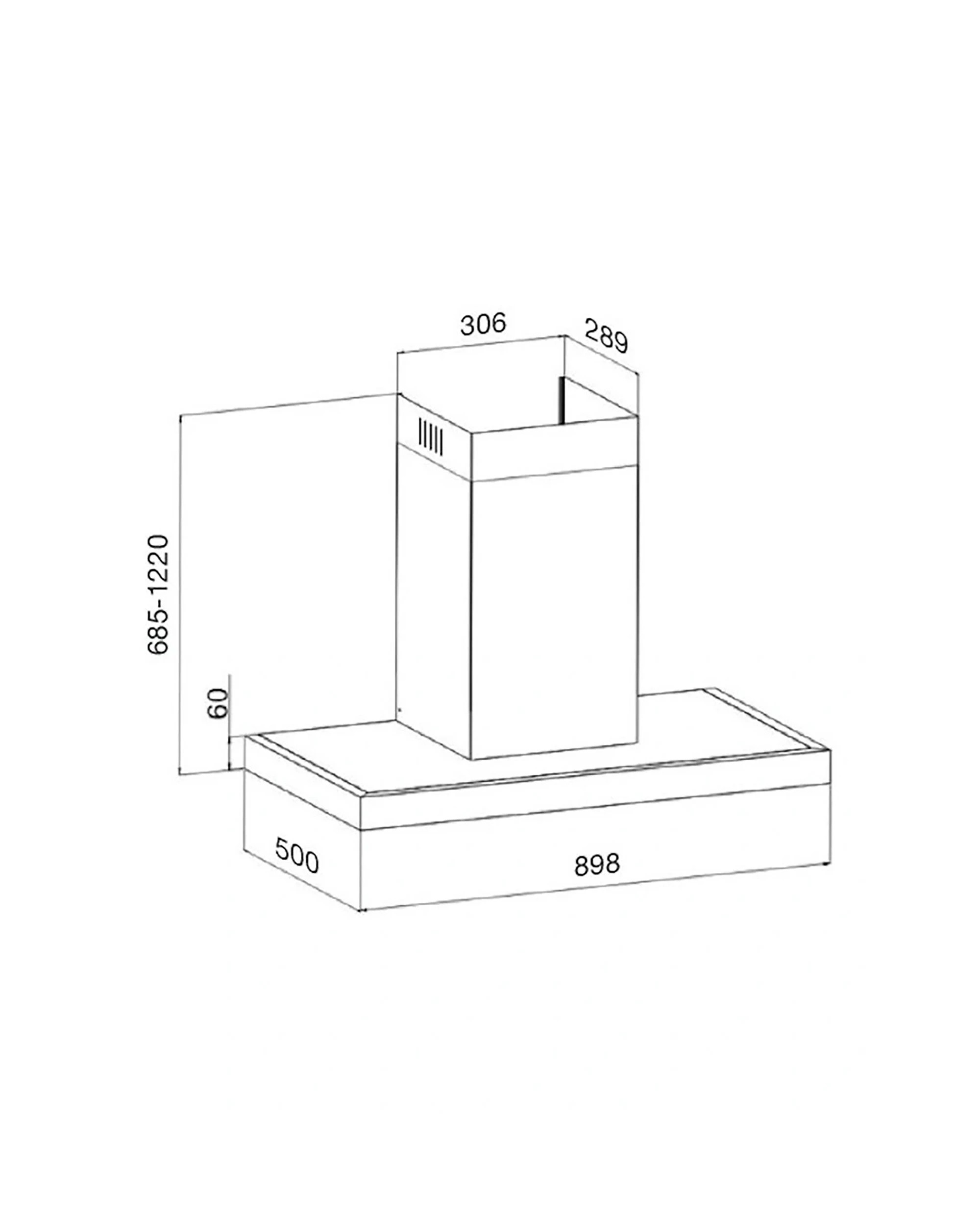 4 Kleenmaid Wall Mounted Canopy Rangehood 90cm with Sensor Touch Vent - Black, 4 of 4