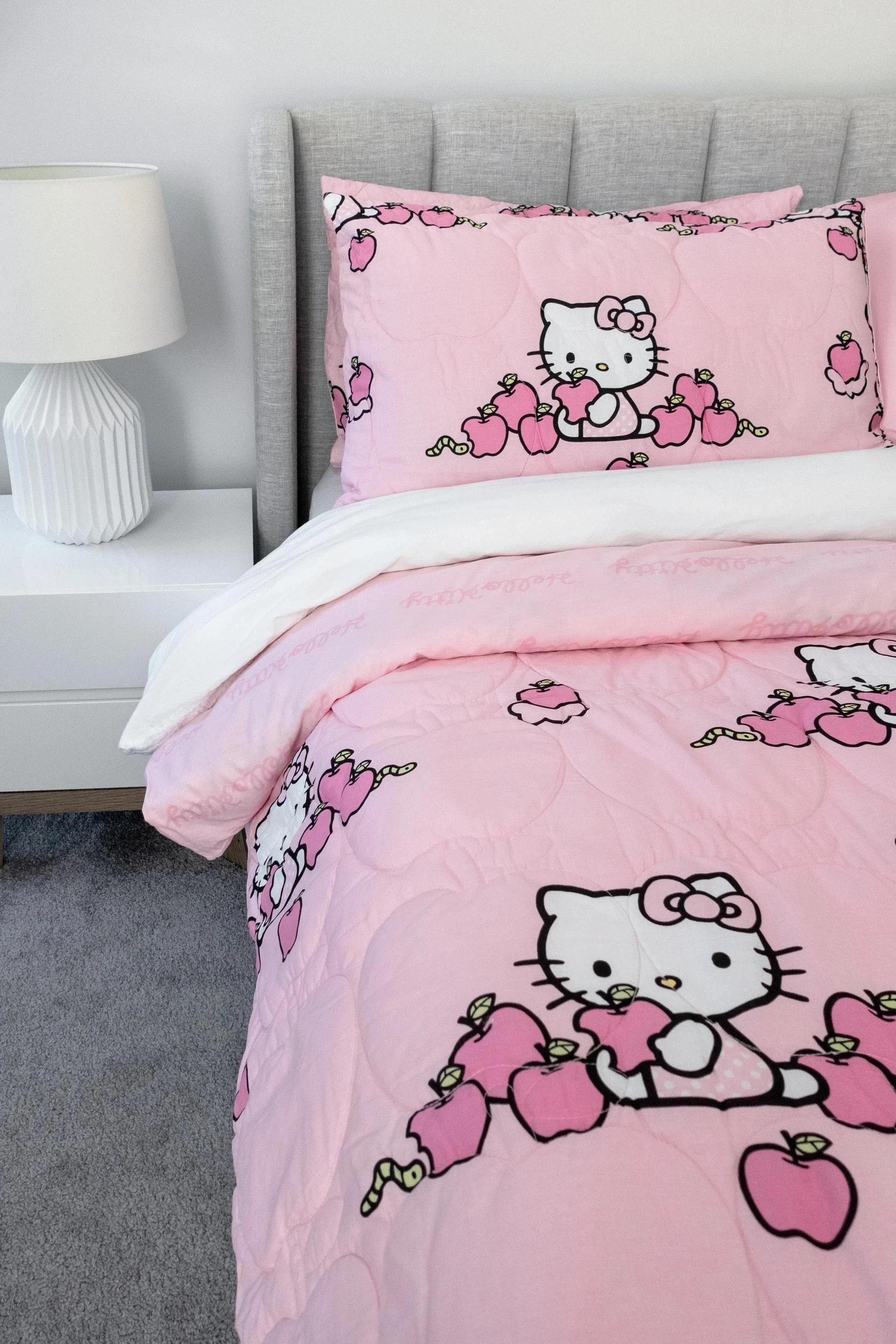 3 Hello Kitty Kids Quilt Cover Set - Single Bed - Pink, 3 of 3
