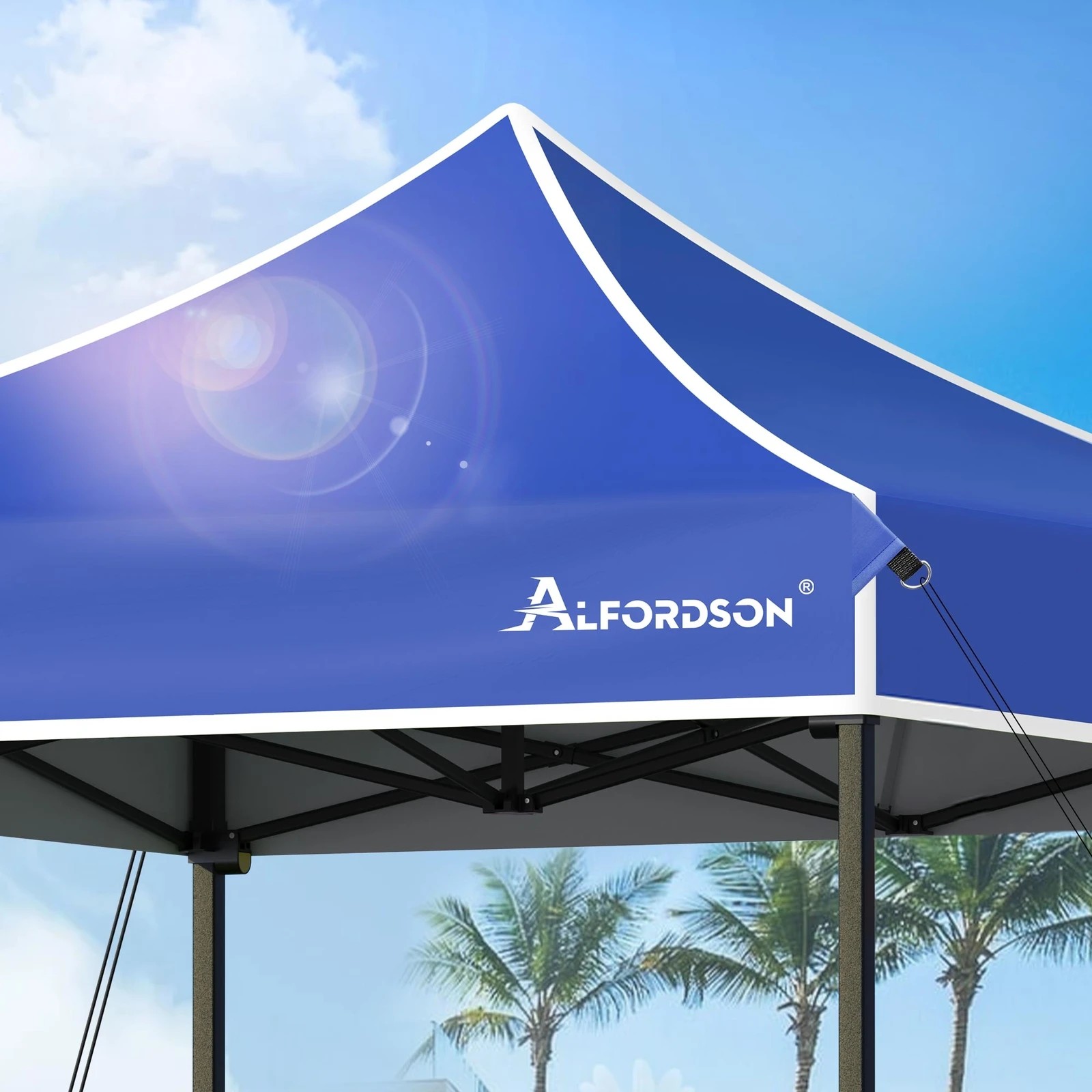 5 Alfordson Gazebo 3x3m Pop Up Marquee Canopy - Blue, 5 of 10