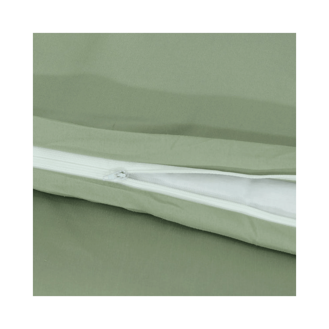 3 Amsons Double Quilt Cover Set - Light Sage (Premium Double-Brushed Microfiber)
 - Double Bed
 - green, 3 of 6