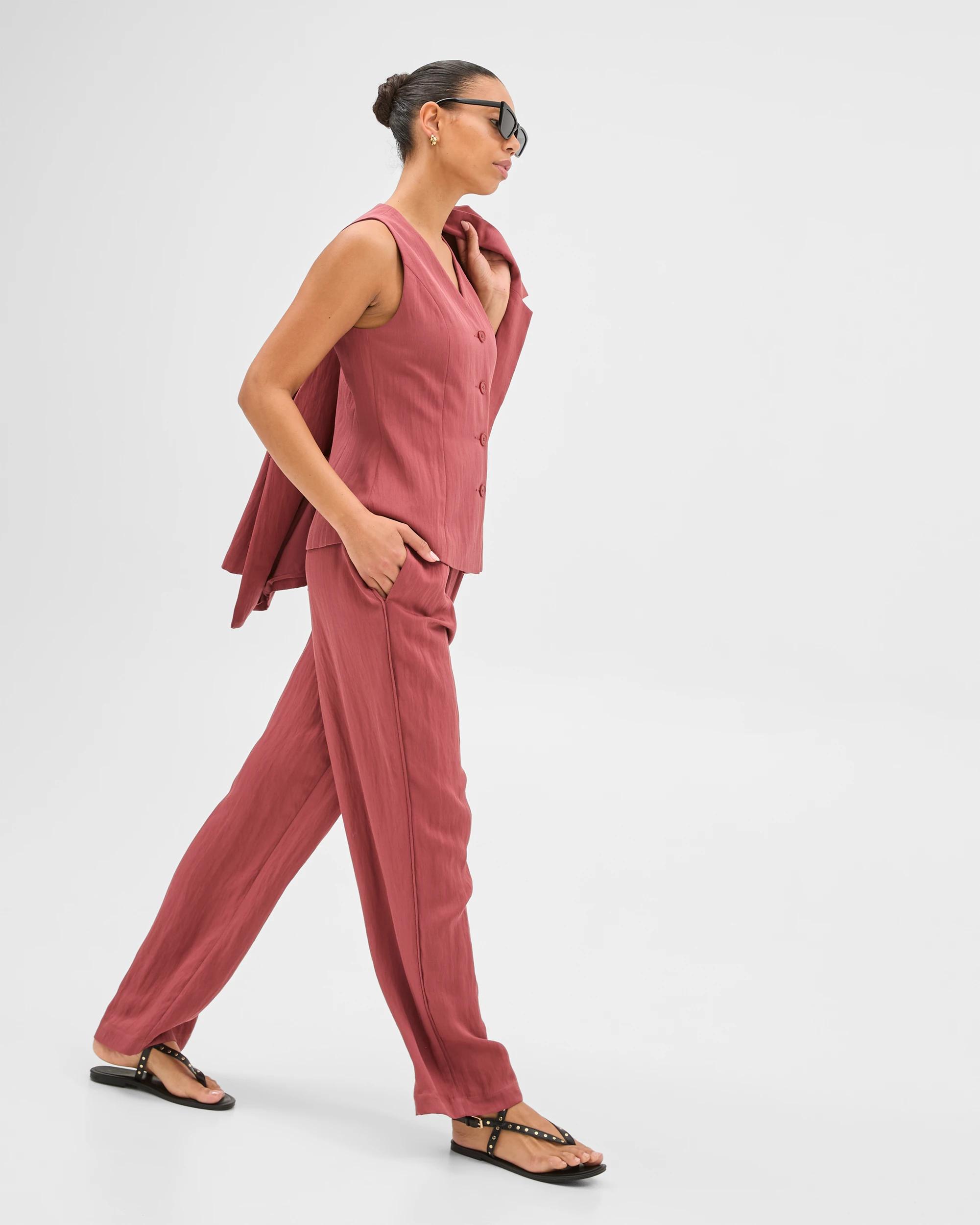 6 Fluid Waistcoat - Preview TERRACOTTA, 6 of 6