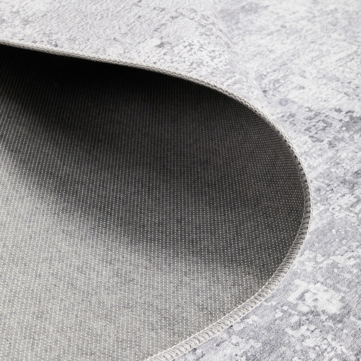 9 Common Ground Rugs Bazaar 156 140x70cm - Small Power Loomed Floor Rug - Silver, 9 of 9