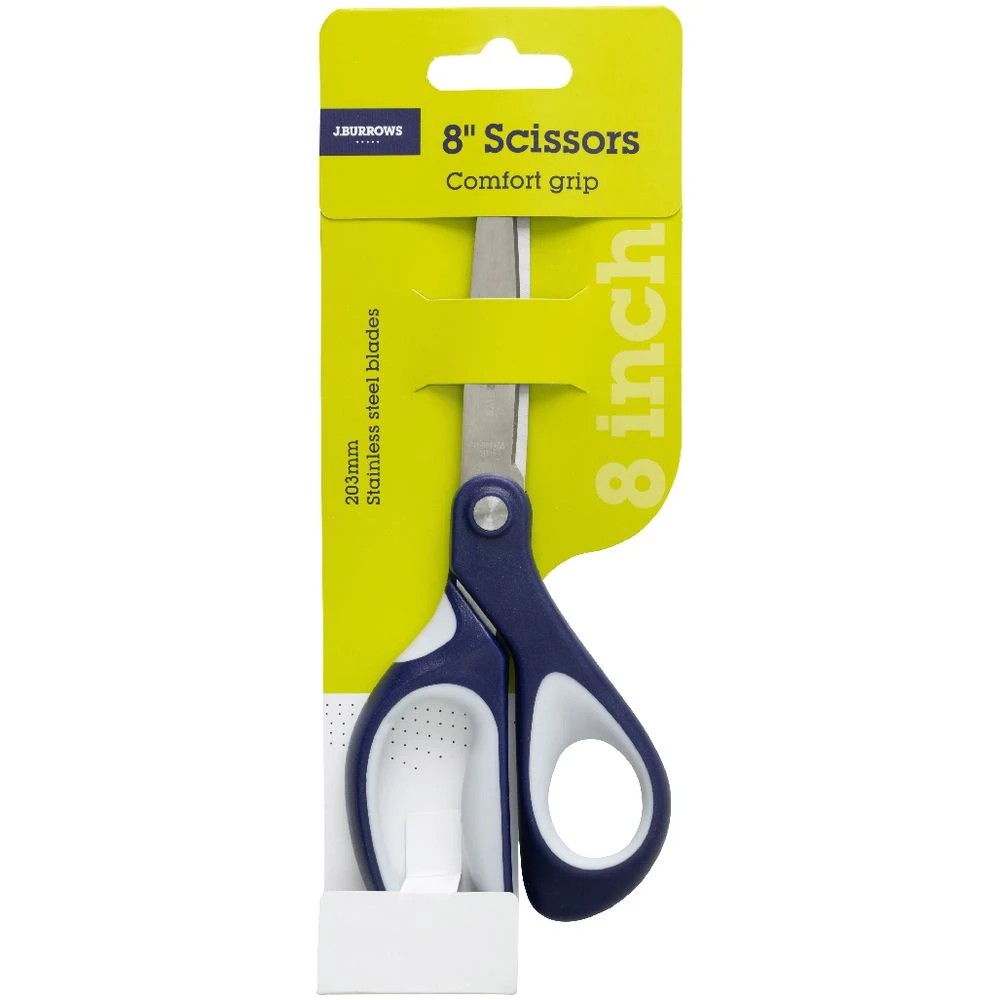 2 J.Burrows Comfort Grip Scissors 8"/203mm, 2 of 3