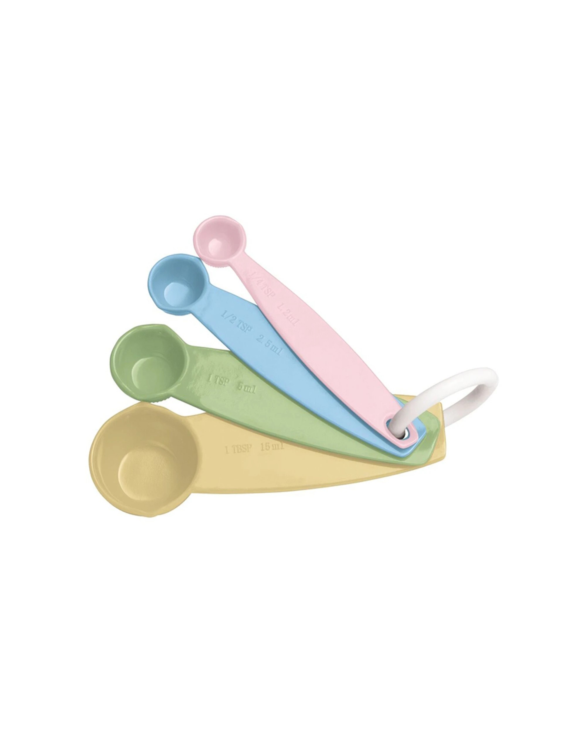 1 Cuisena 4pc Melamine Measuring Spoon Set For Precision Baking And Cooking - Multi, 1 of 2