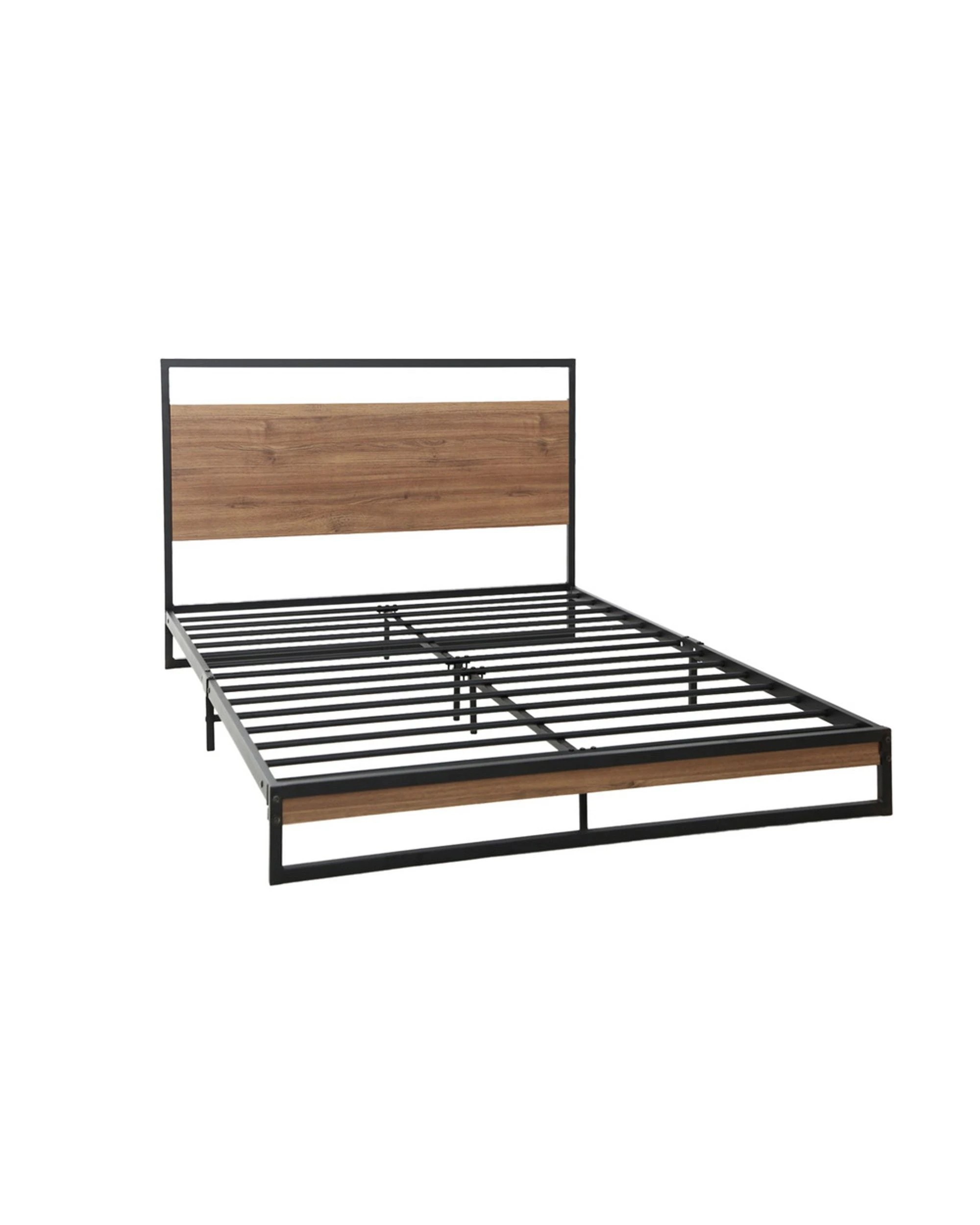 1 Artiss Bed Frame Single Size Metal Frame DANE - Black, 1 of 10