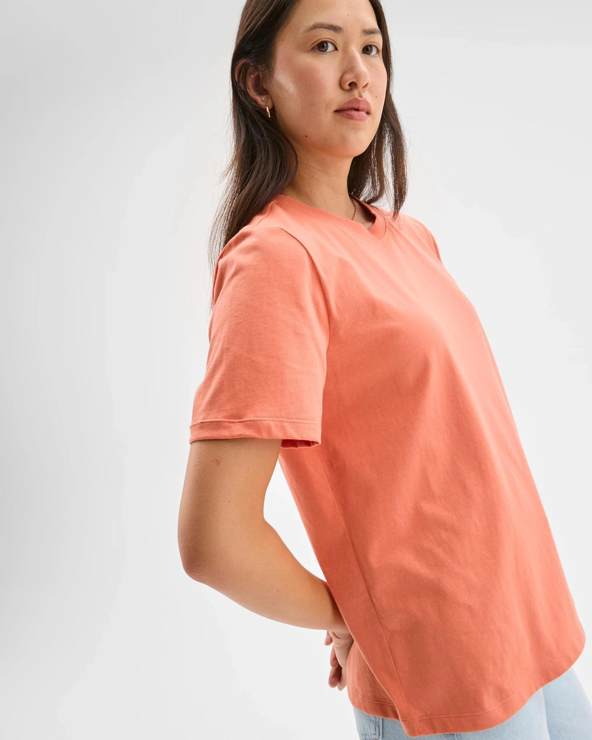 3 Target Woman Australian Cotton Classic T-Shirt PAPAYA, 3 of 5