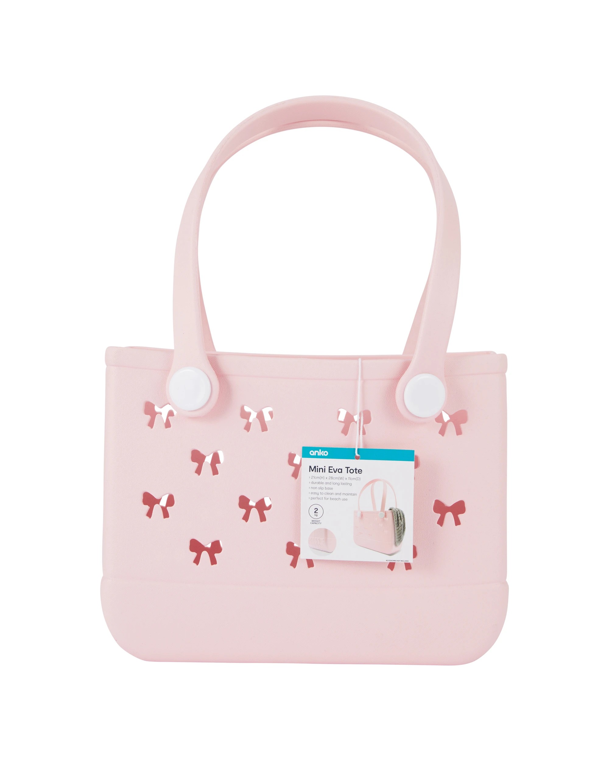 4 Mini EVA Tote - Pink Bow, 4 of 4
