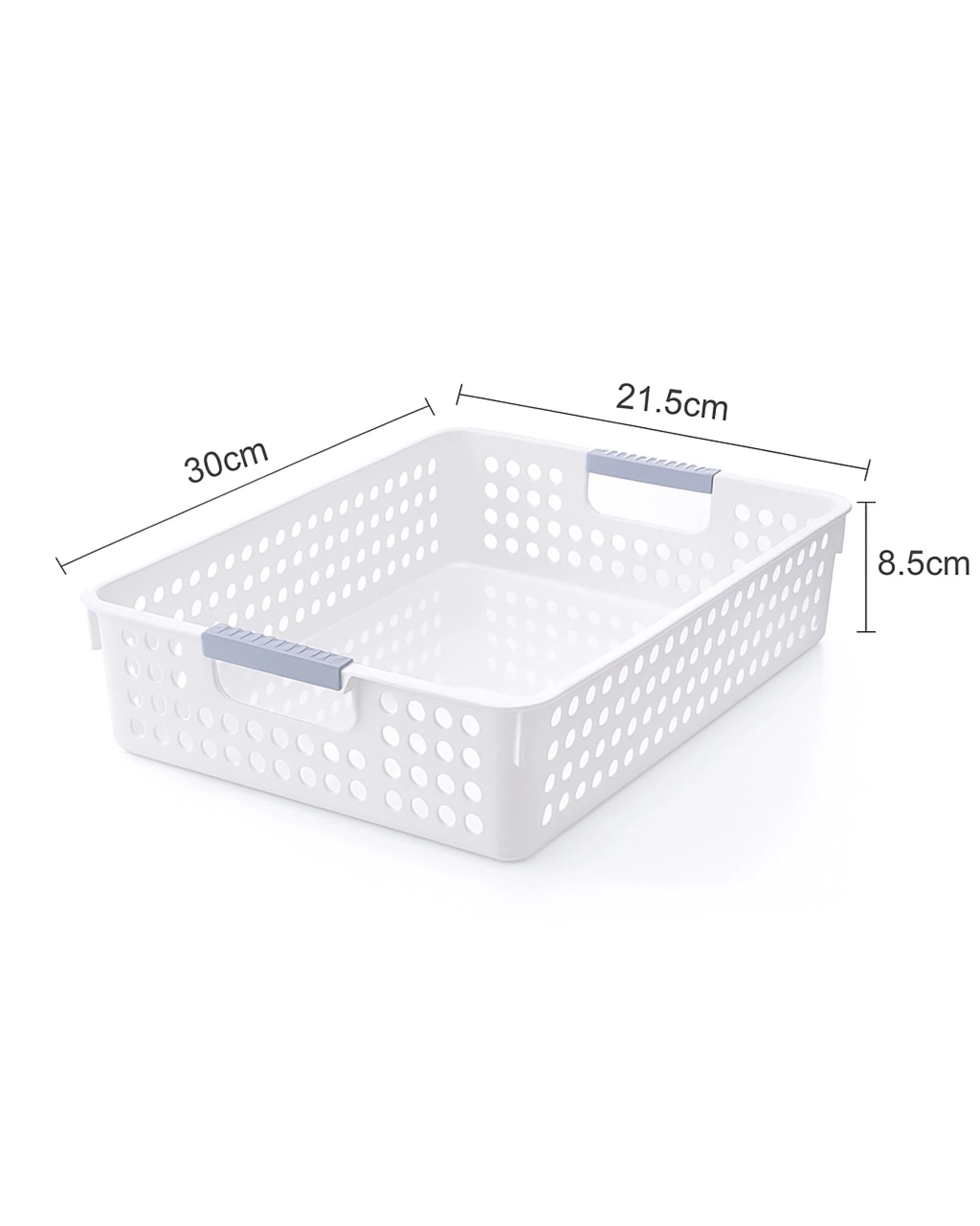 2 BR Home Premium Plastic Storage Basket with Grip Handles - 36 Pack, 2 of 4