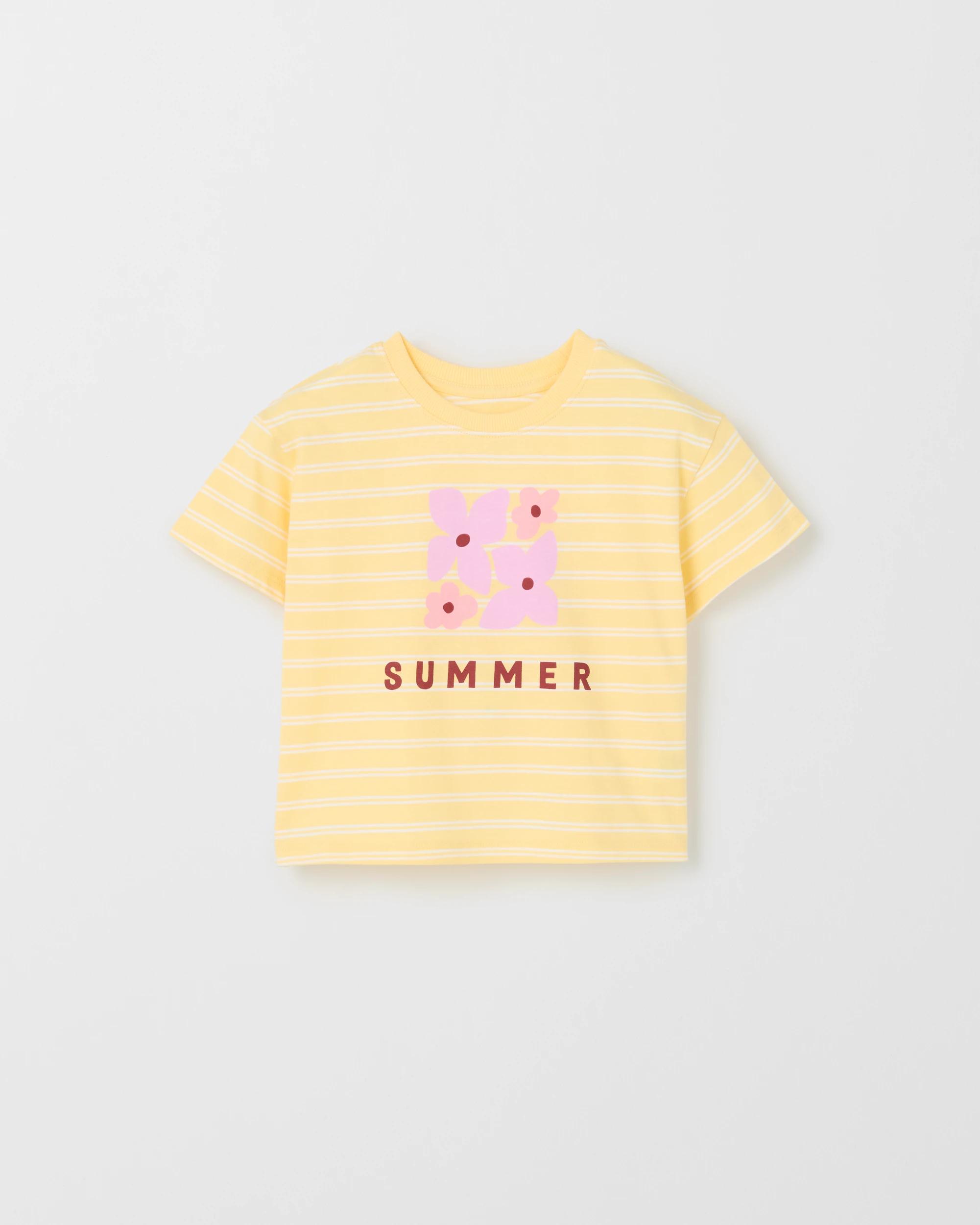 5 Target Kids Australian Cotton Oversized T-Shirt YELLOW STRIPE, 5 of 6
