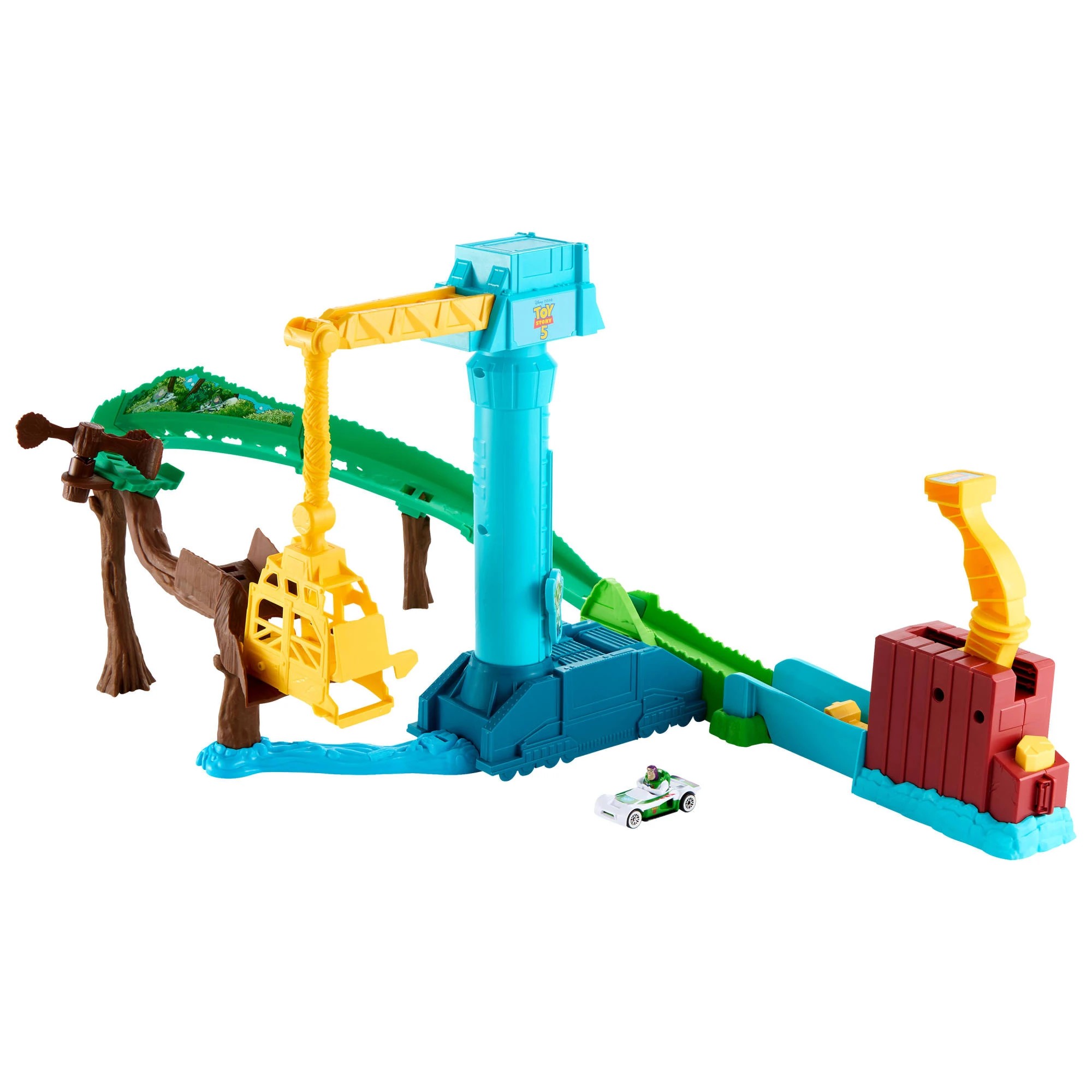 6 Hot Wheels Superstar Speeders Hi-Tech Buzz Lightyear’s Star Command Adventure Track Set, 6 of 6
