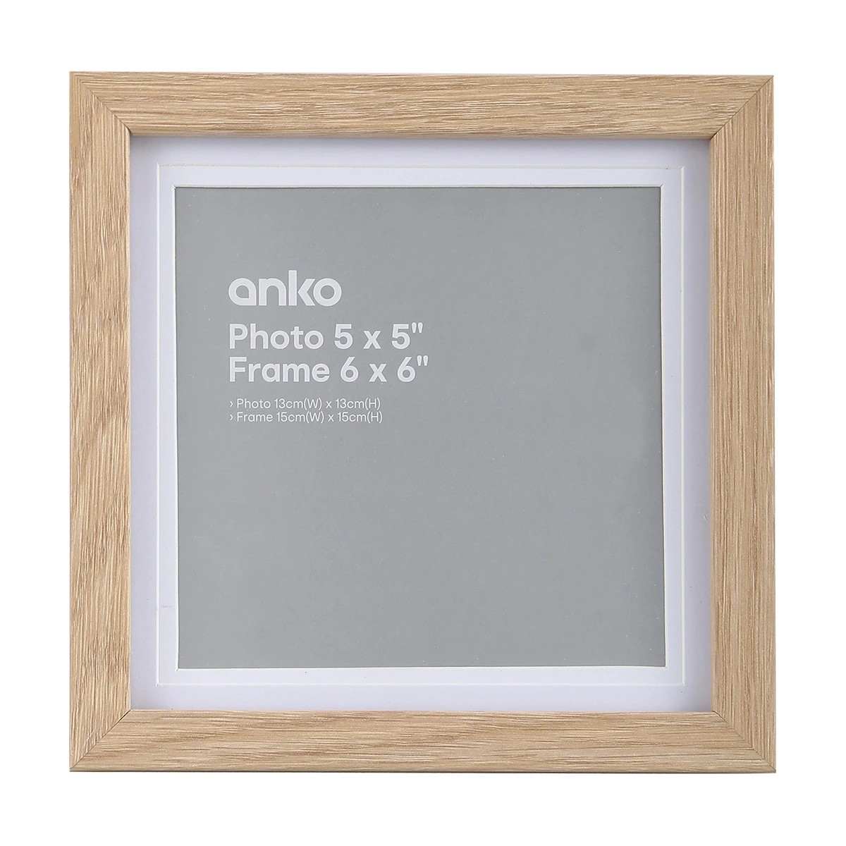 1 Frame 5in. x 5in. Nice Oak Look, 1 of 2