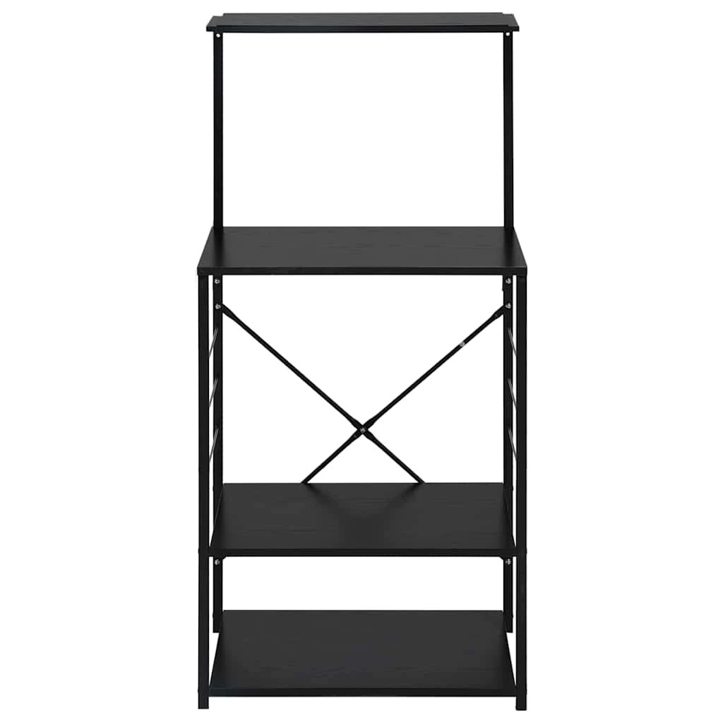 2 Vidaxl Microwave Cabinet Engineered Wood - Black, 2 of 7