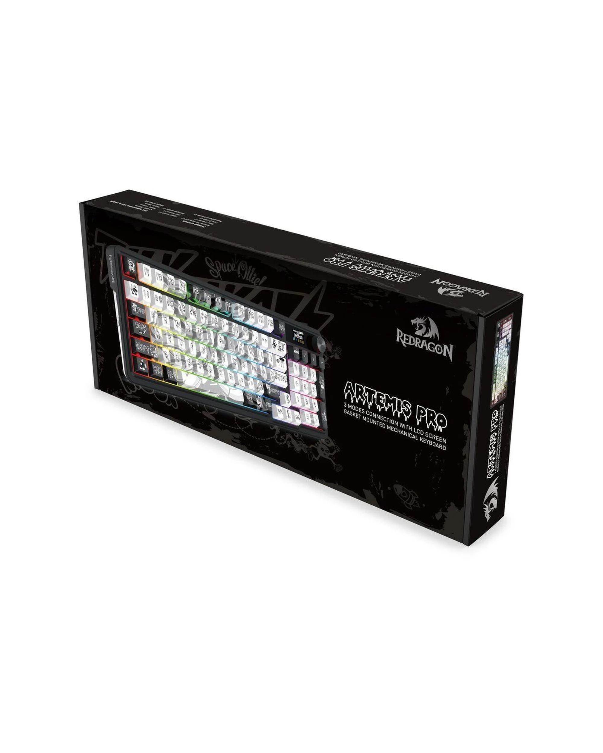 10 Redragon K719GFRGB Pro Artemis Pro Wireless Mechanical Keyboard - Grey, 10 of 10