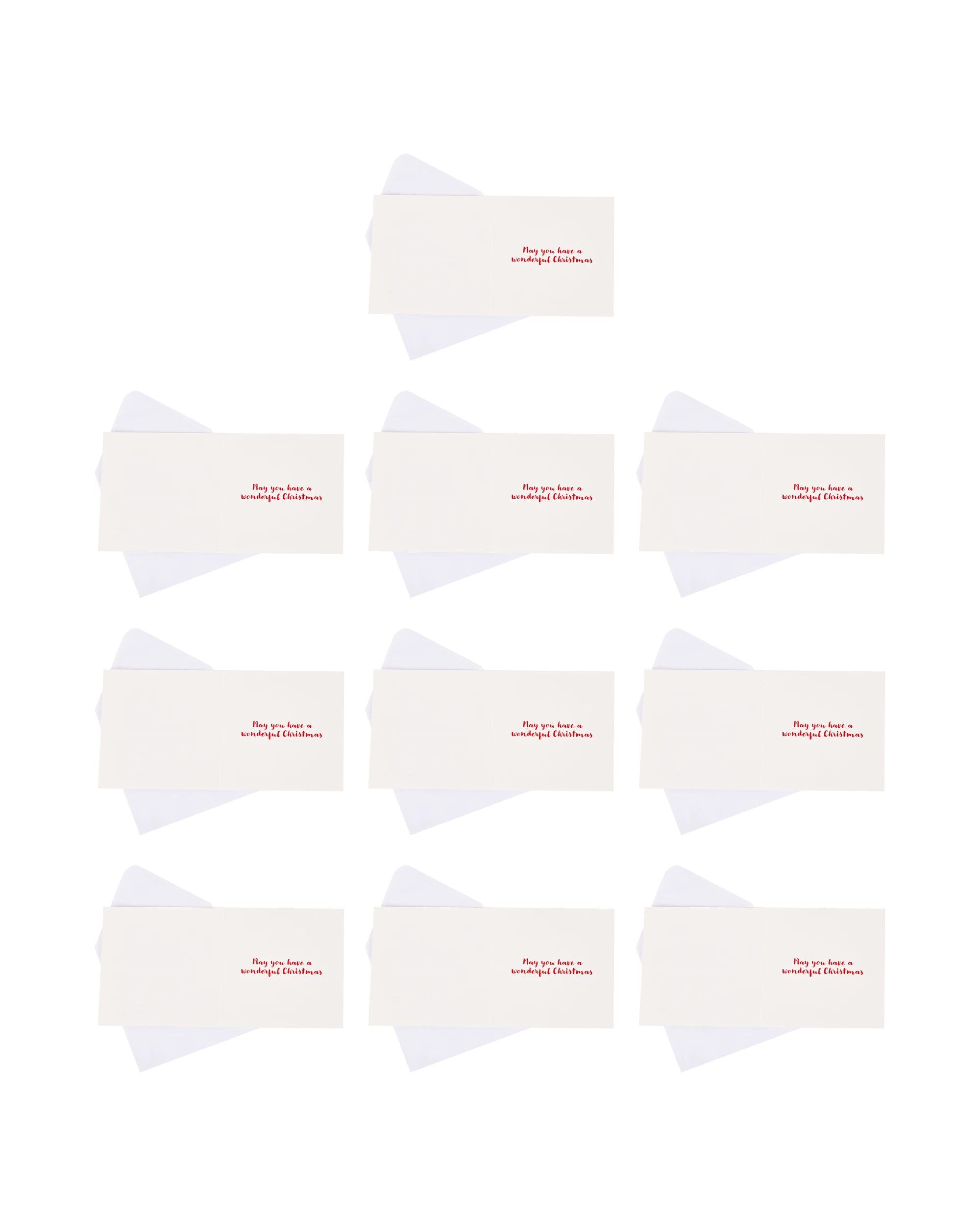 2 10 Pack Shop Square Christmas Cards, 2 of 5