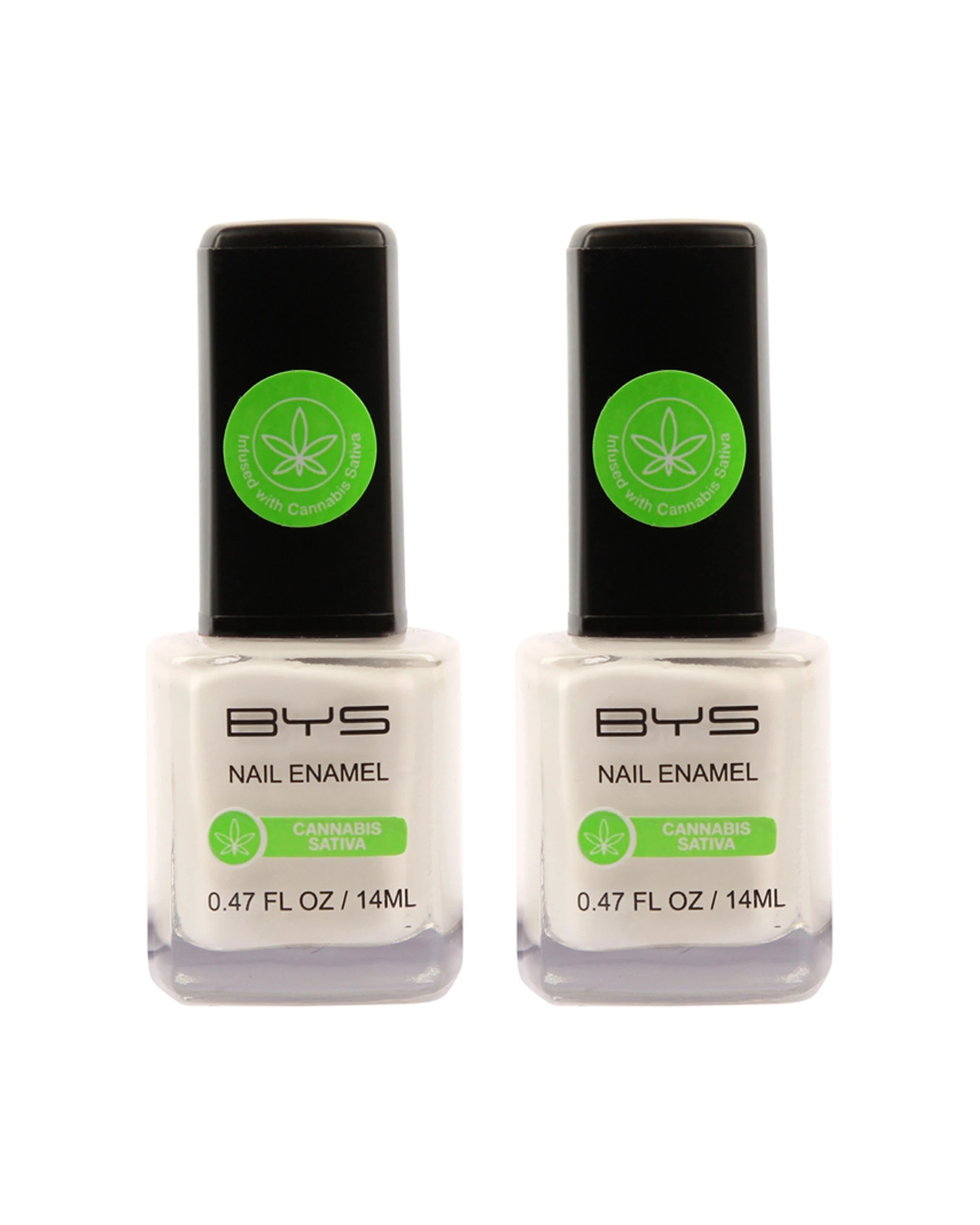 1 BYS 2PK BYS Nail Polish with Sativa Oil Nail Strength Growth 14ml - White, 1 of 1