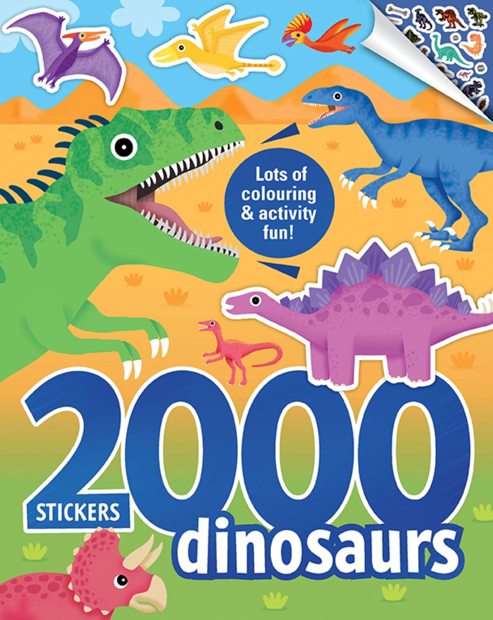 1 2000 Stickers: Dinosaurs - Book, 1 of 4