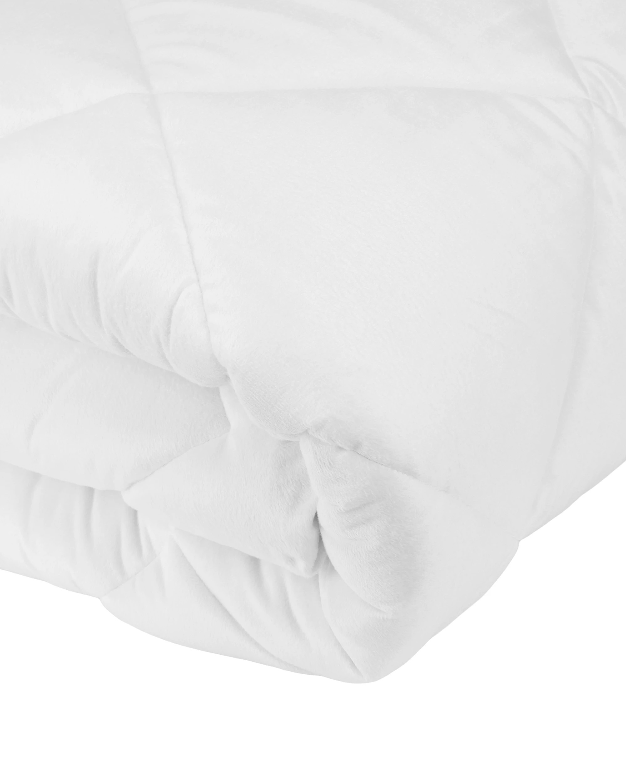2 Reversible Plush Mattress Topper - Queen Bed, White, 2 of 6