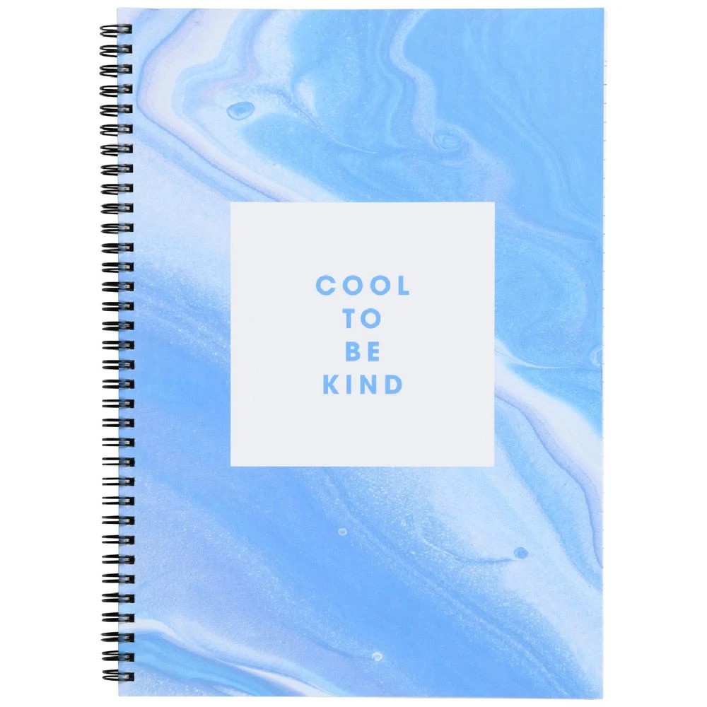1 Otto A4 Notebook Marble Blue 200 Pages, 1 of 2