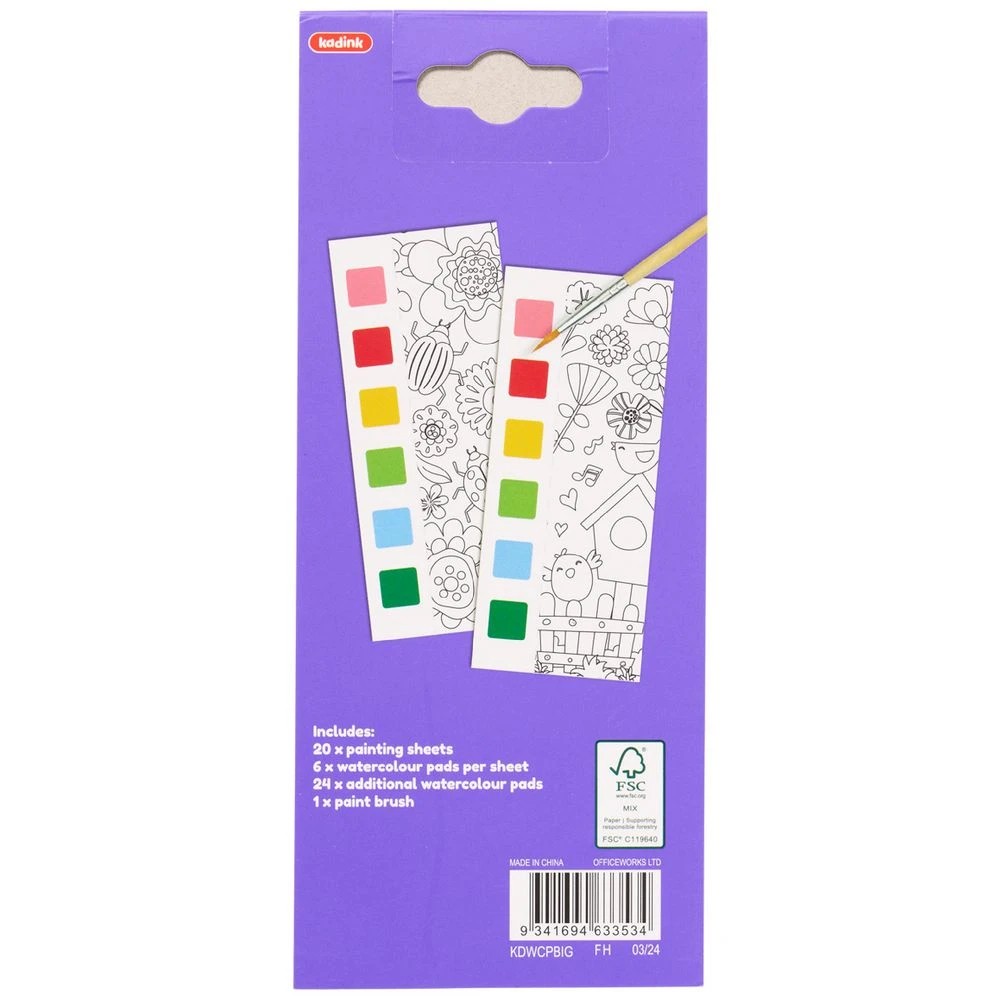 2 Kadink Water Colour Painting Book Insect Garden, 2 of 6