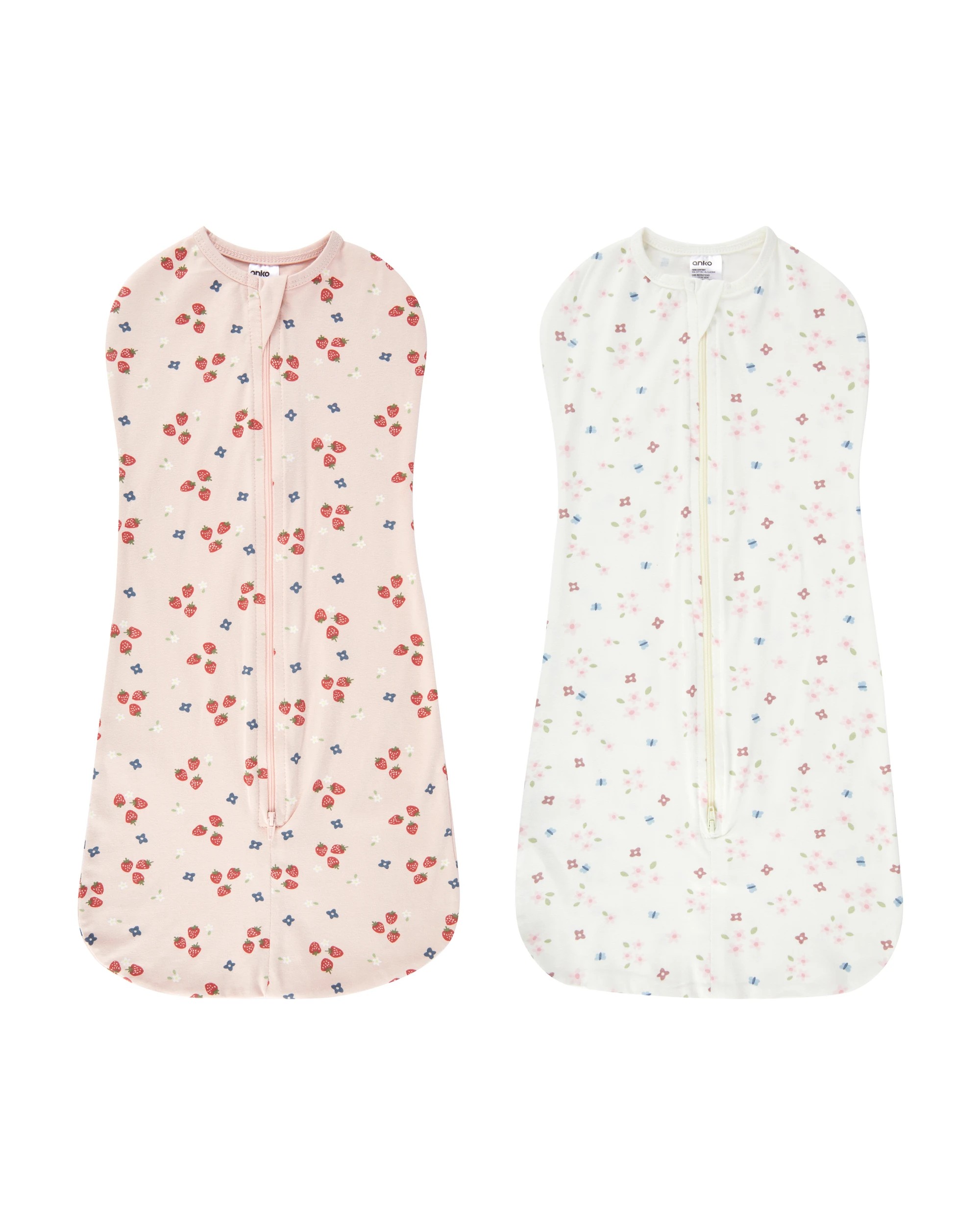 1 2 Pack Organic Cotton Swaddle Pouches, 1 of 5