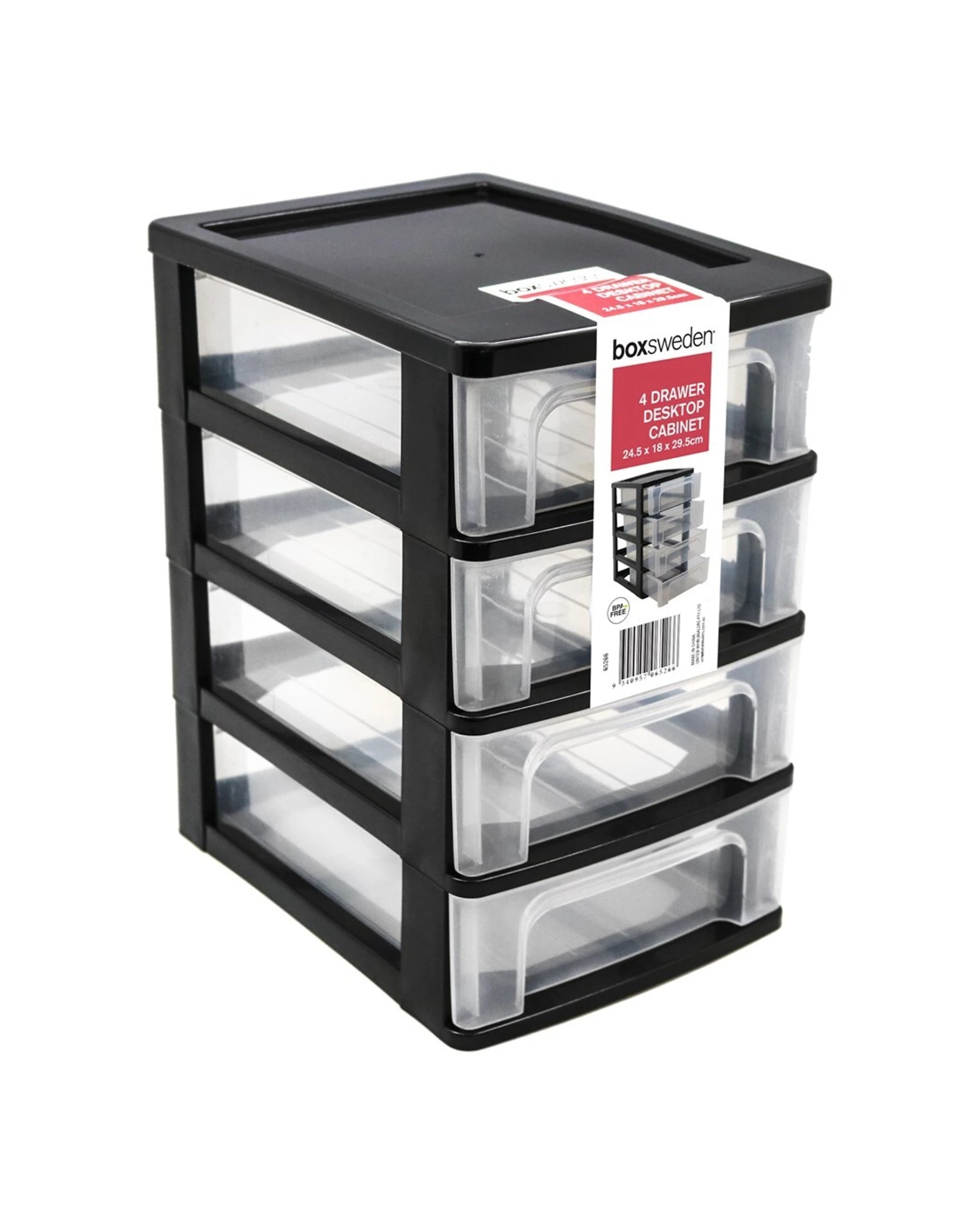 2 Boxsweden Drawer Desktop Cabinet Sml 4 Layer 2PK 4 Drawer 24.5X18X29.5Cm - Assorted, 2 of 5