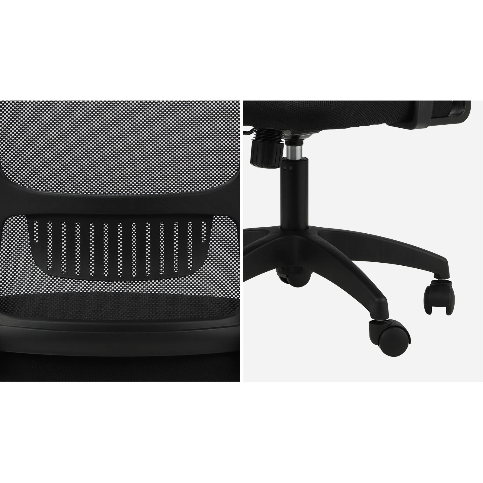 5 Oikiture Mesh Office Chair Fabric
 - Black, 5 of 9