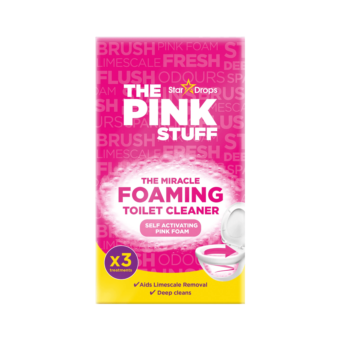 1 3 Pack The Pink Stuff Power Foaming Toilet Cleaner, 1 of 2