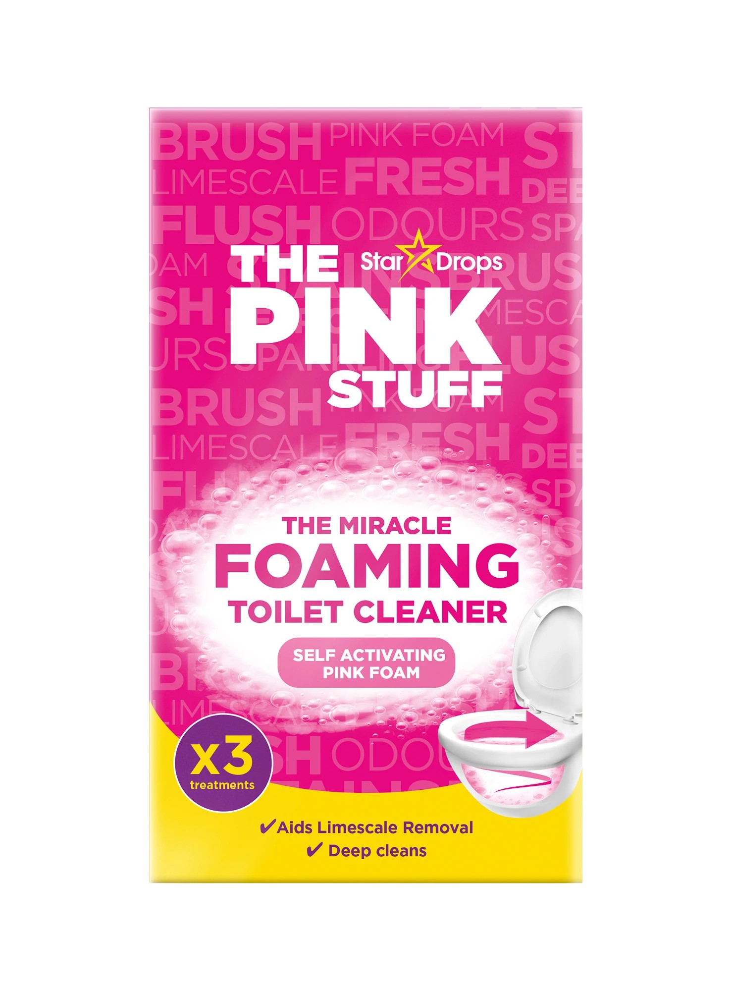 1 3 Pack The Pink Stuff Power Foaming Toilet Cleaner, 1 of 2