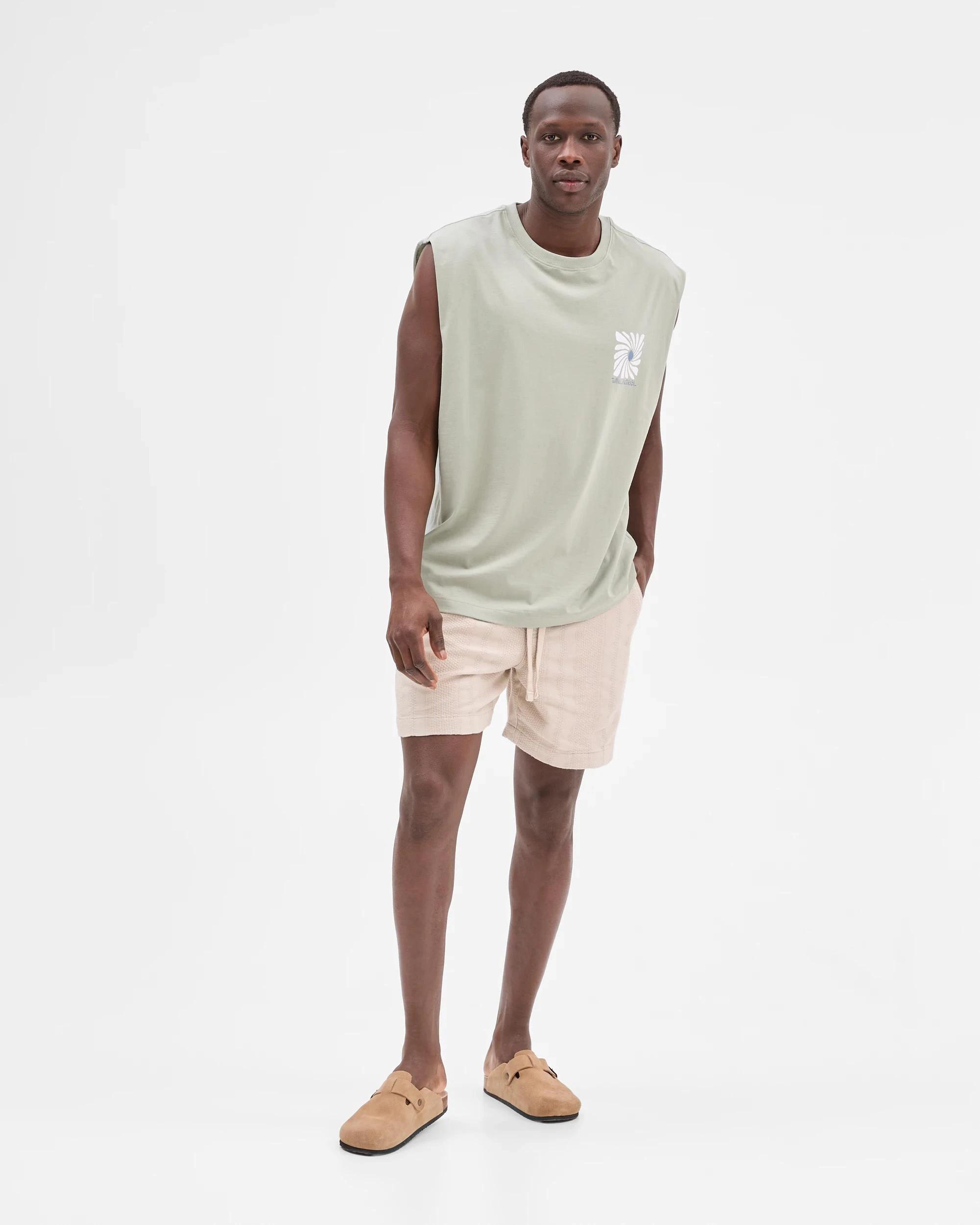 2 Australian Cotton Tank Top - Commons TIDAL PETROL GREEN, 2 of 5