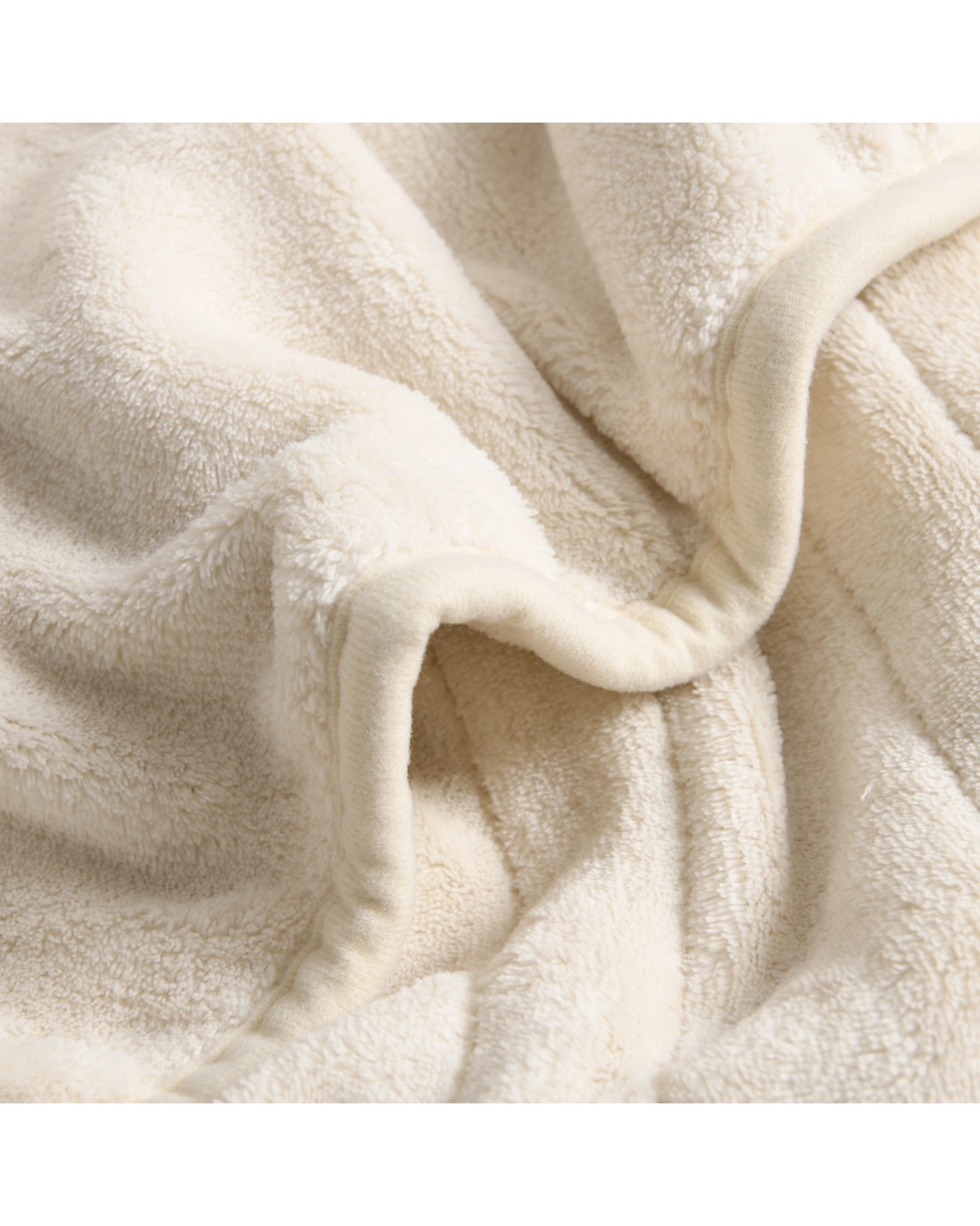 4 Dreamaker Kingston Coral Fleece Electric Heated Throw Blanket 180x200cm - Cream, 4 of 6