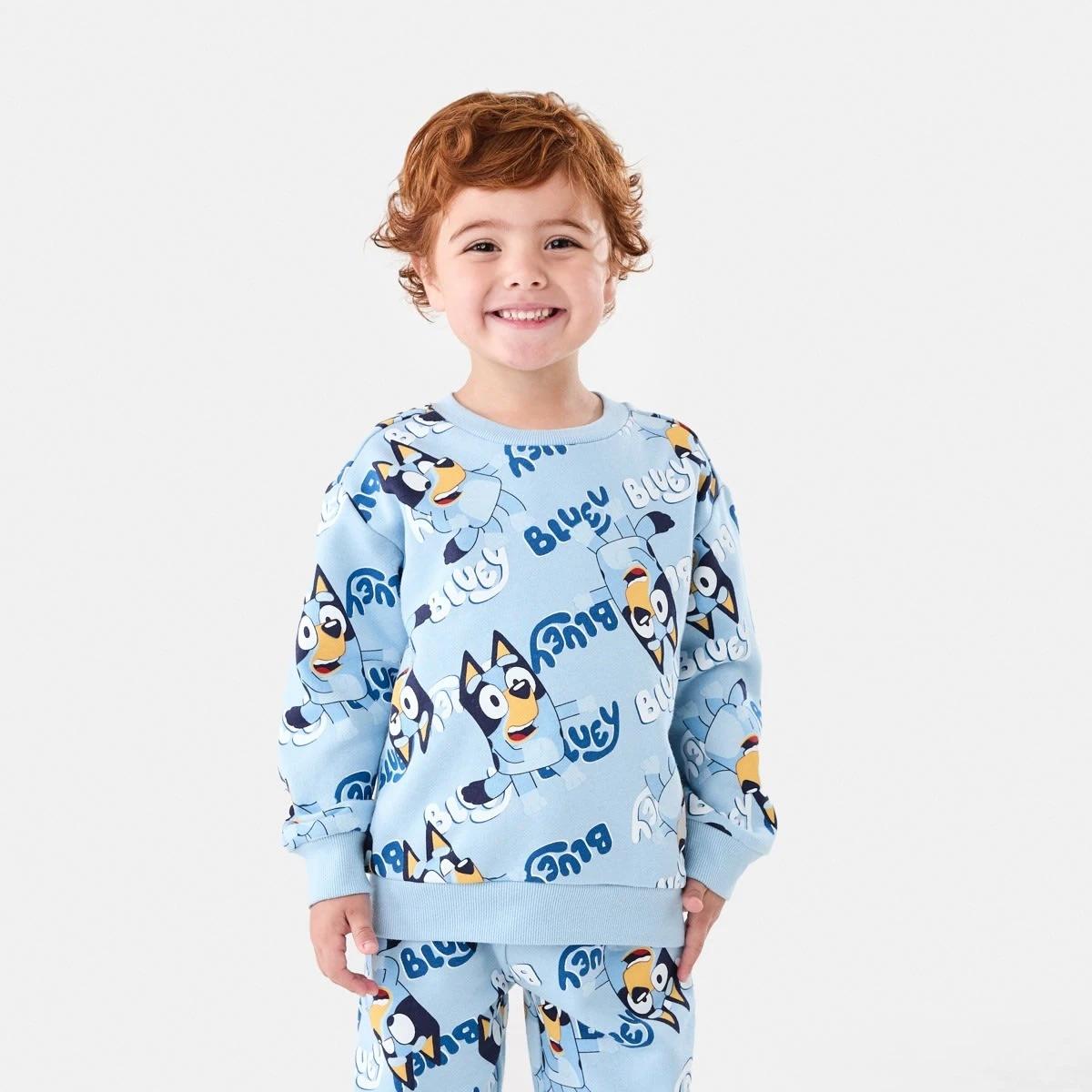 1 Bluey License Print Crew Neck Sweatshirt Bluey, 1 of 6