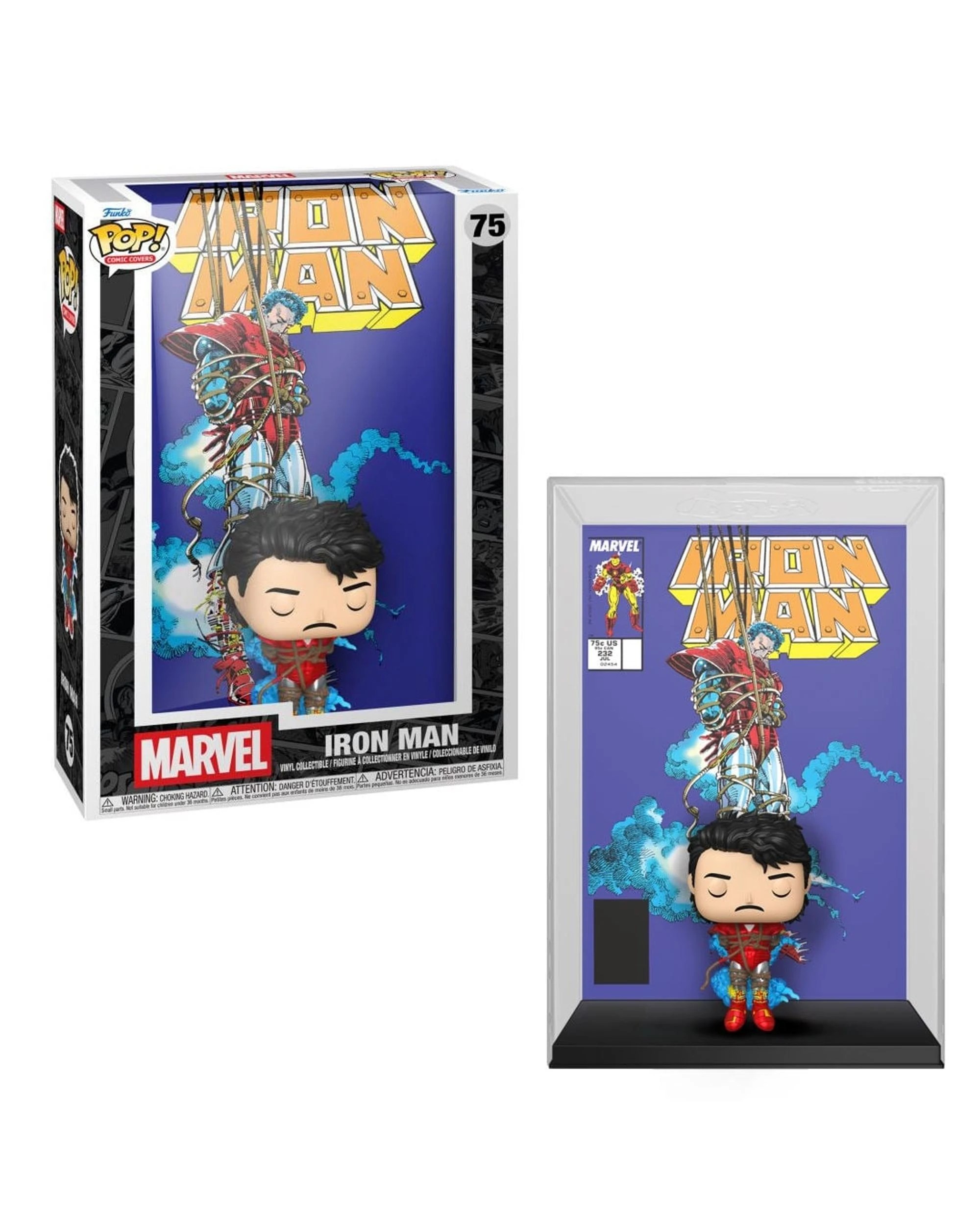 1 Marvel Comics Iron Man 1968 #232 POP! Comic Cover Funko POP! Vinyl, 1 of 3