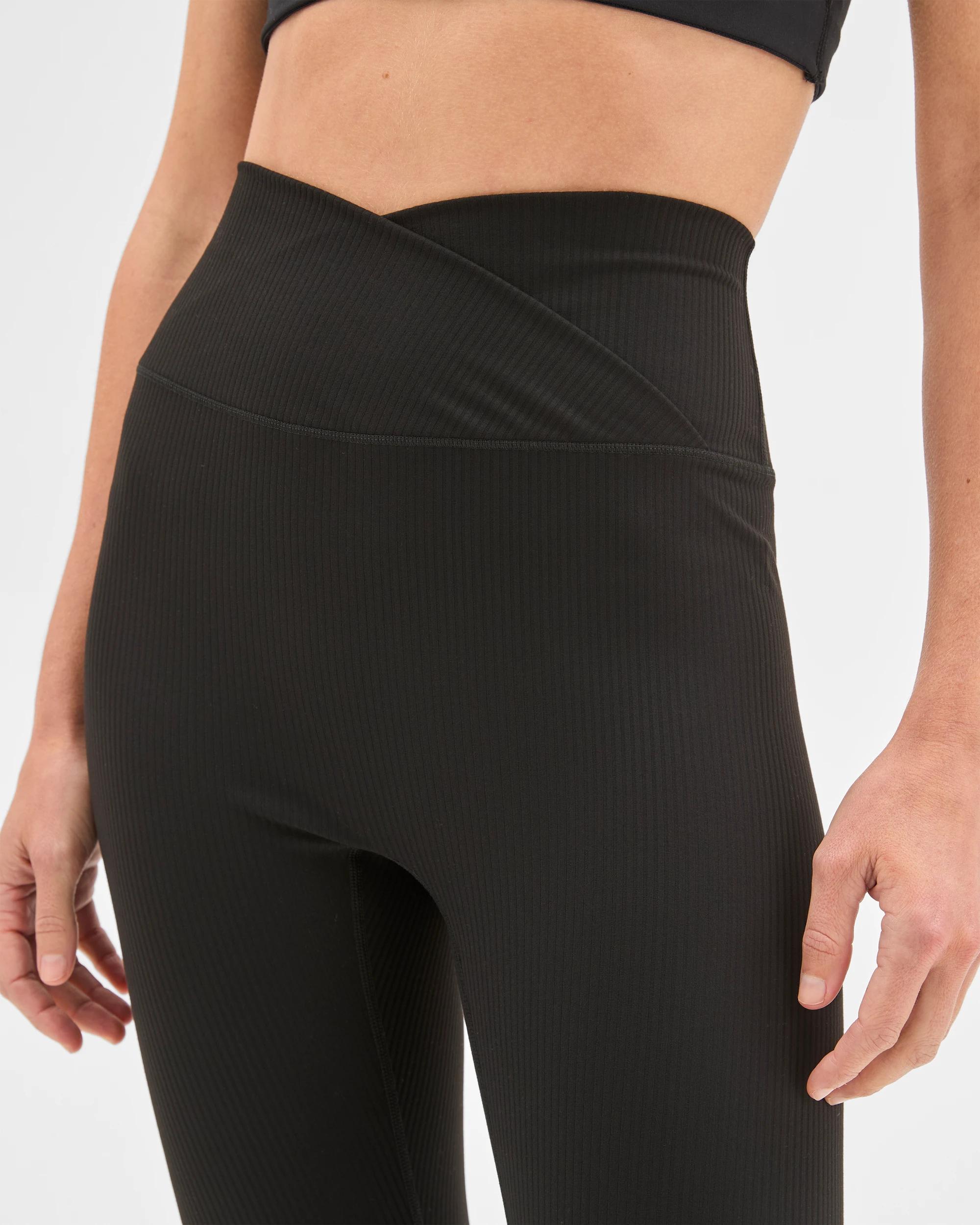 6 Target Active Active Studio Soft Rib Wrap 7/8 Length Tights BLACK, 6 of 7