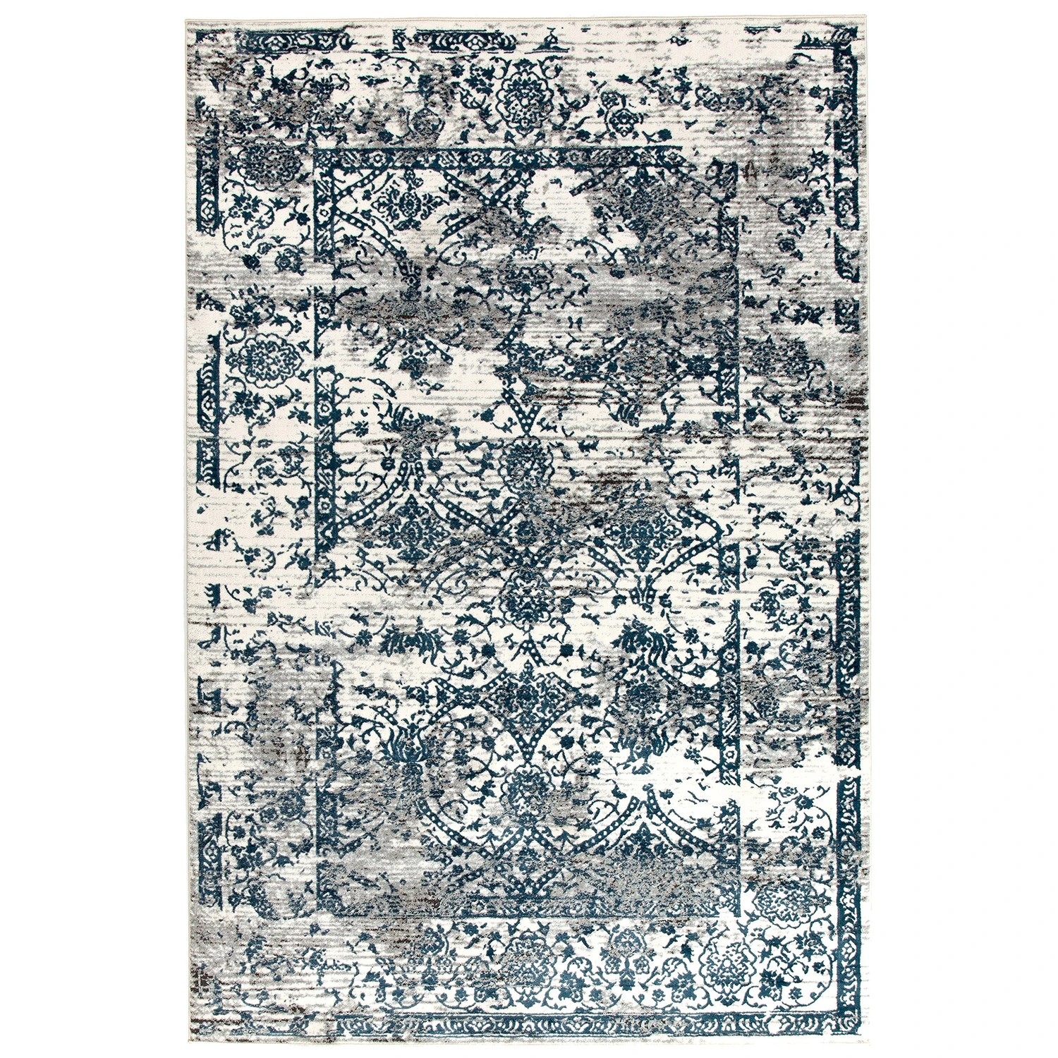 2 Common Ground Rugs Isola 1734 400x300cm - Extra Extra Large Pet Friendly Floor Rug - White, 2 of 7