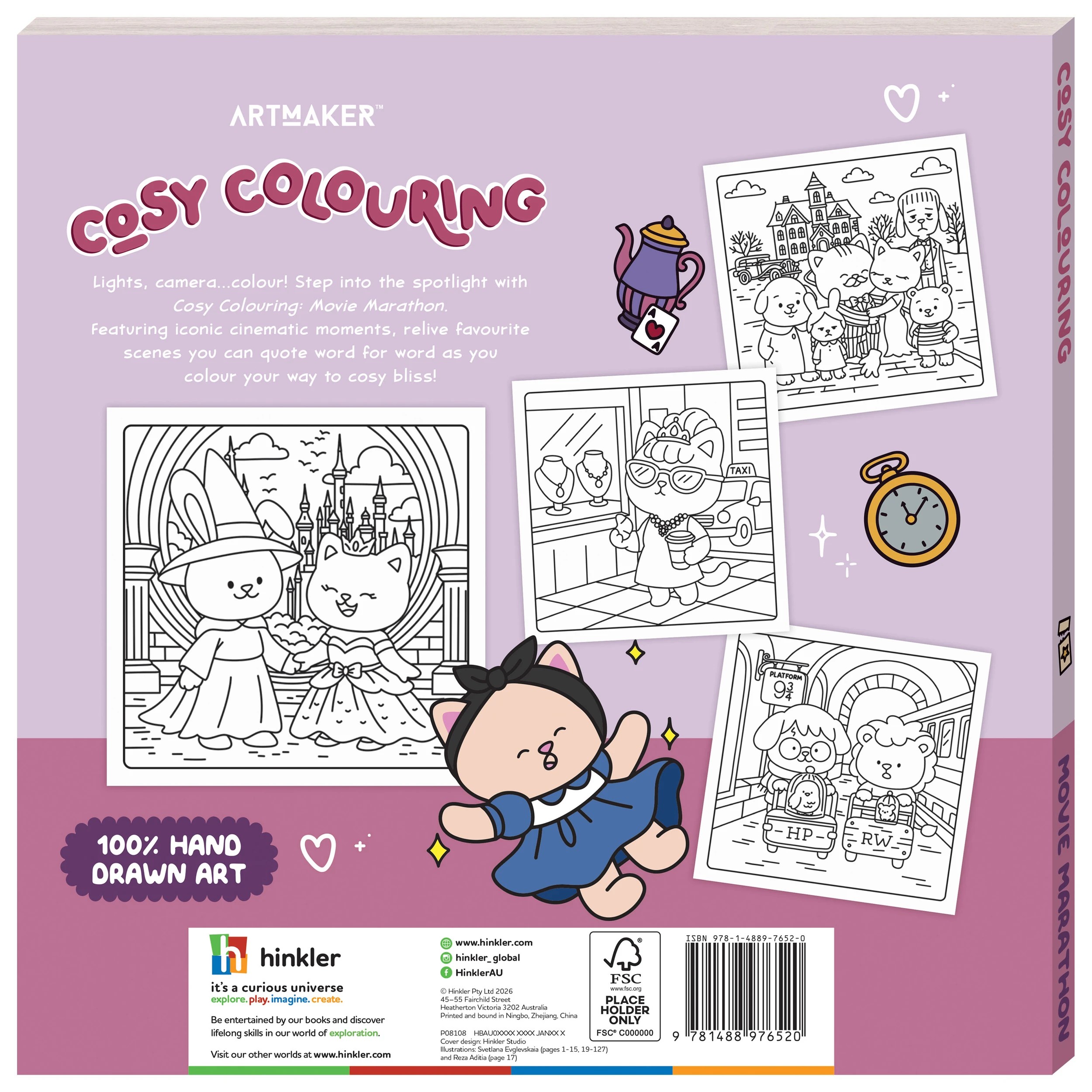 2 Art Maker Cosy Colouring: Movie Marathon - Book, 2 of 5